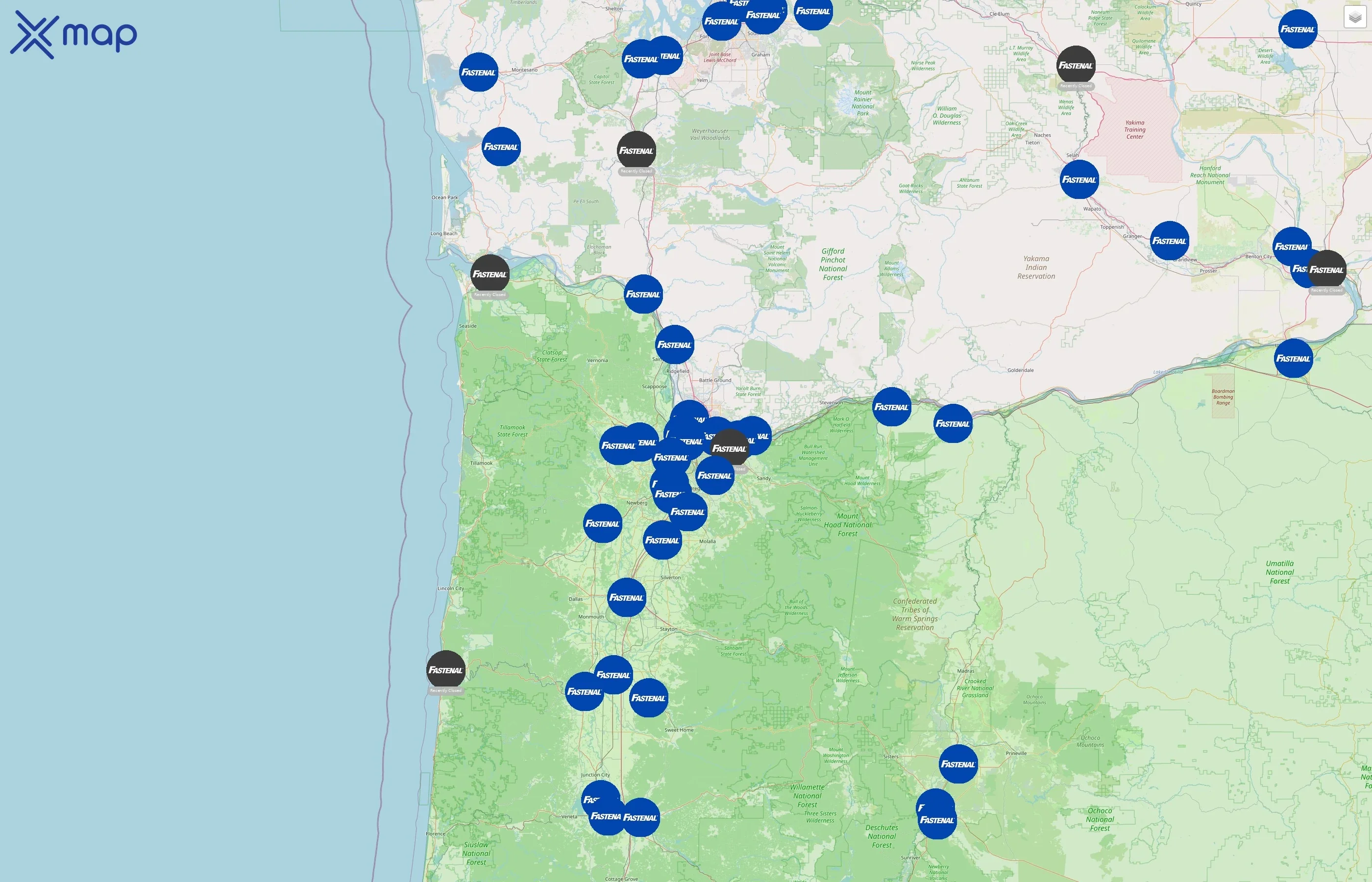 Fastenal street hotspots