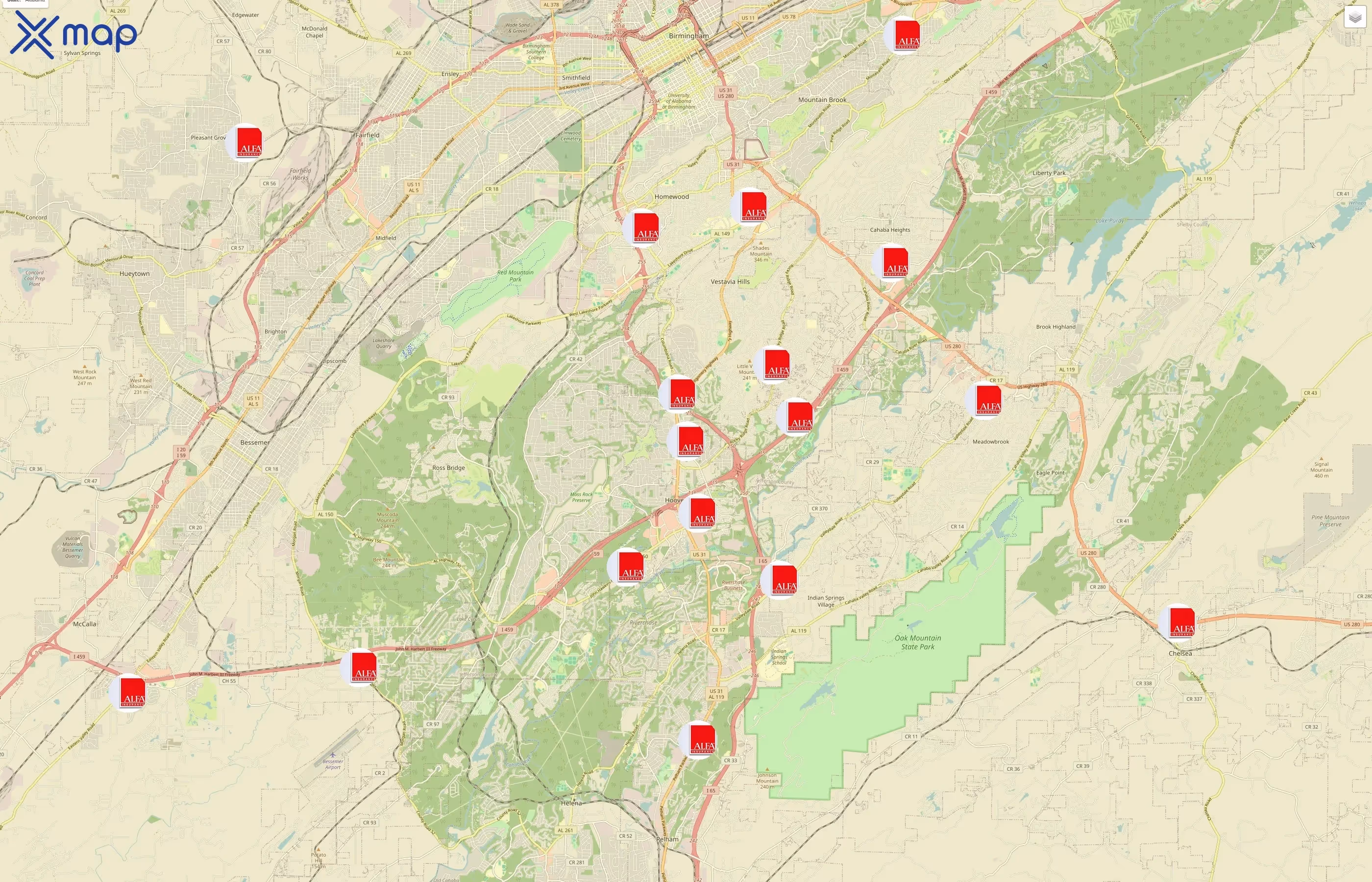 Alfa Insurance traffic data