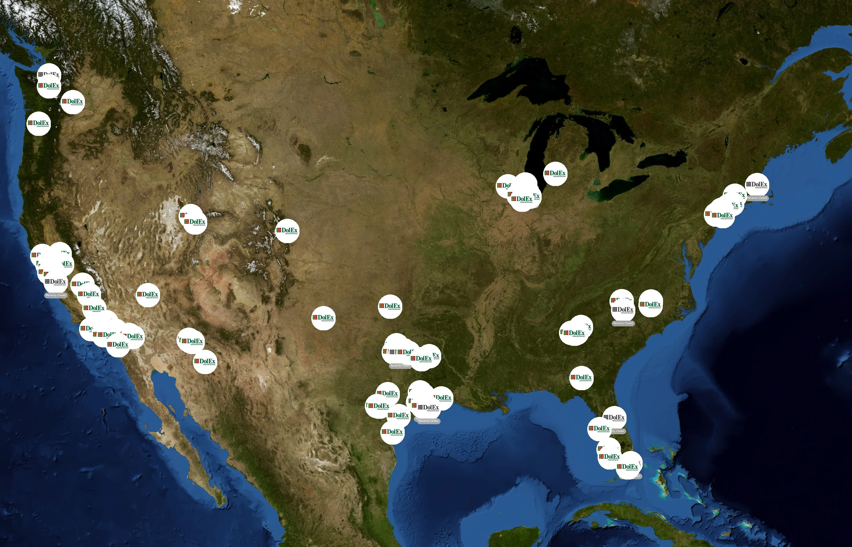 DolEx Dollar Express state distribution