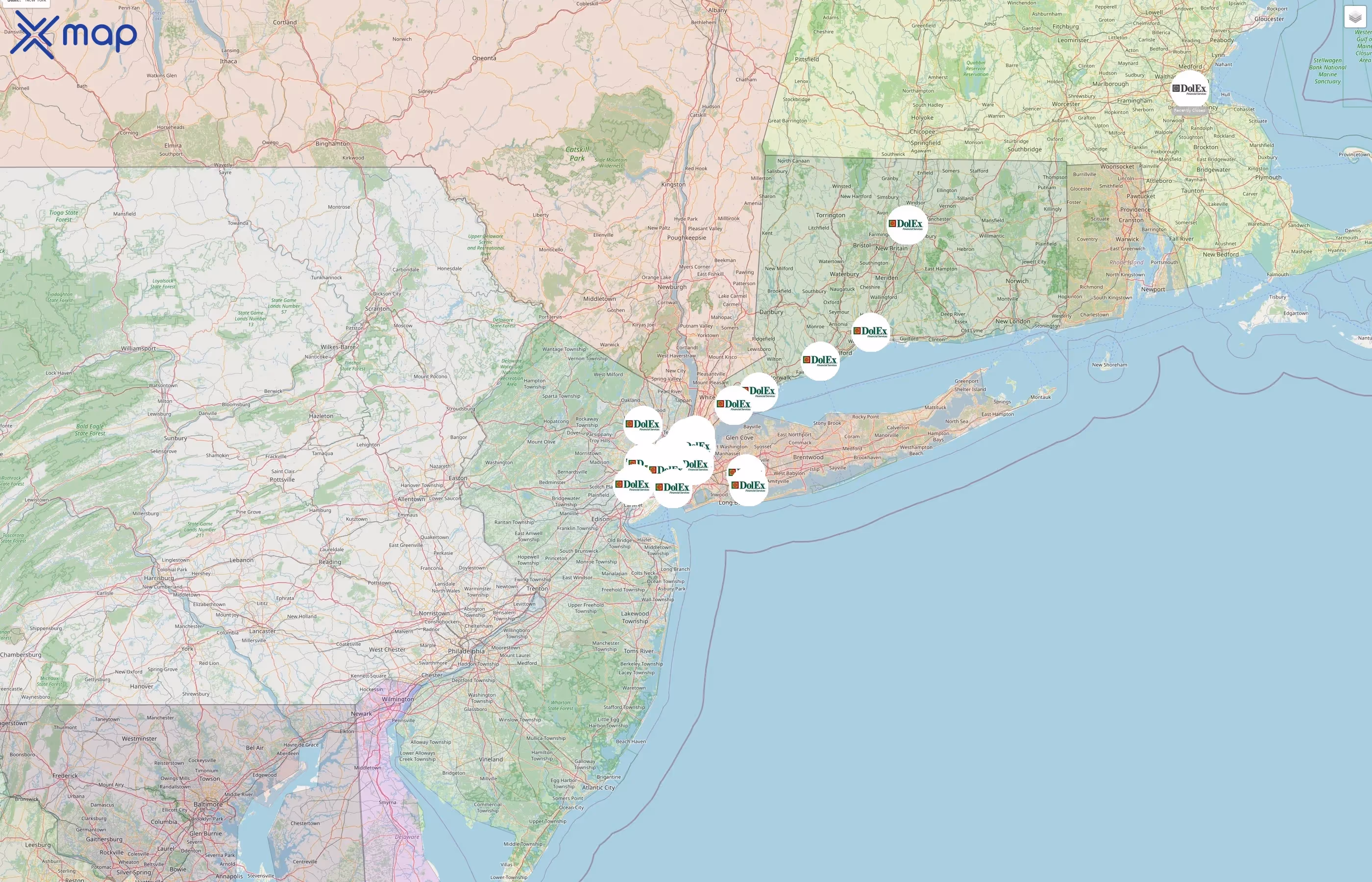 DolEx Dollar Express street hotspots