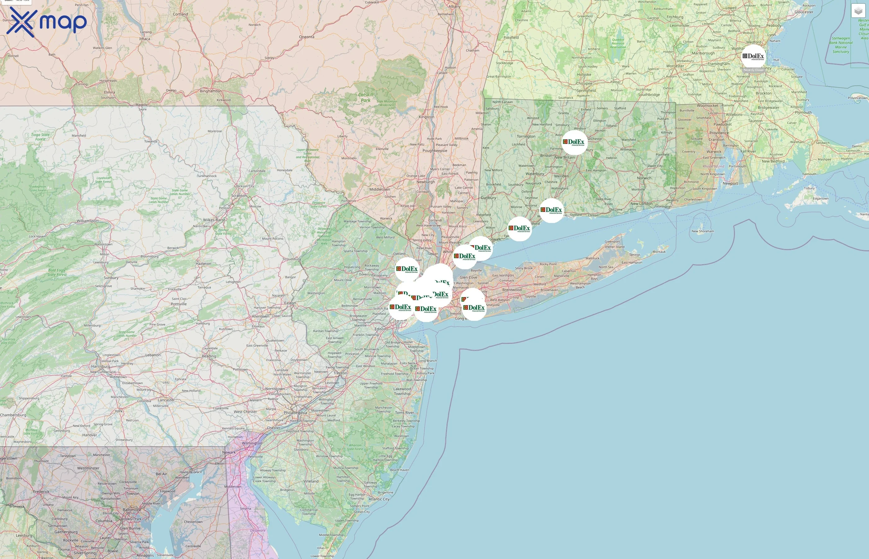 DolEx Dollar Express street hotspots
