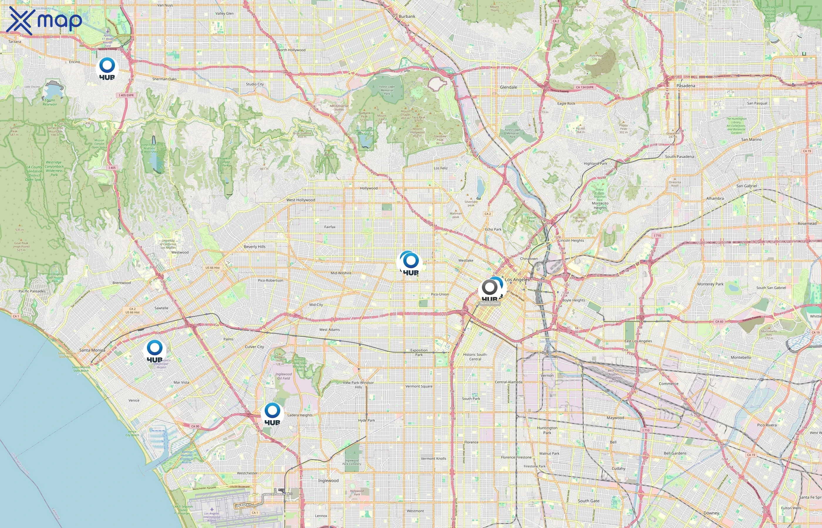 HUB International area coverage