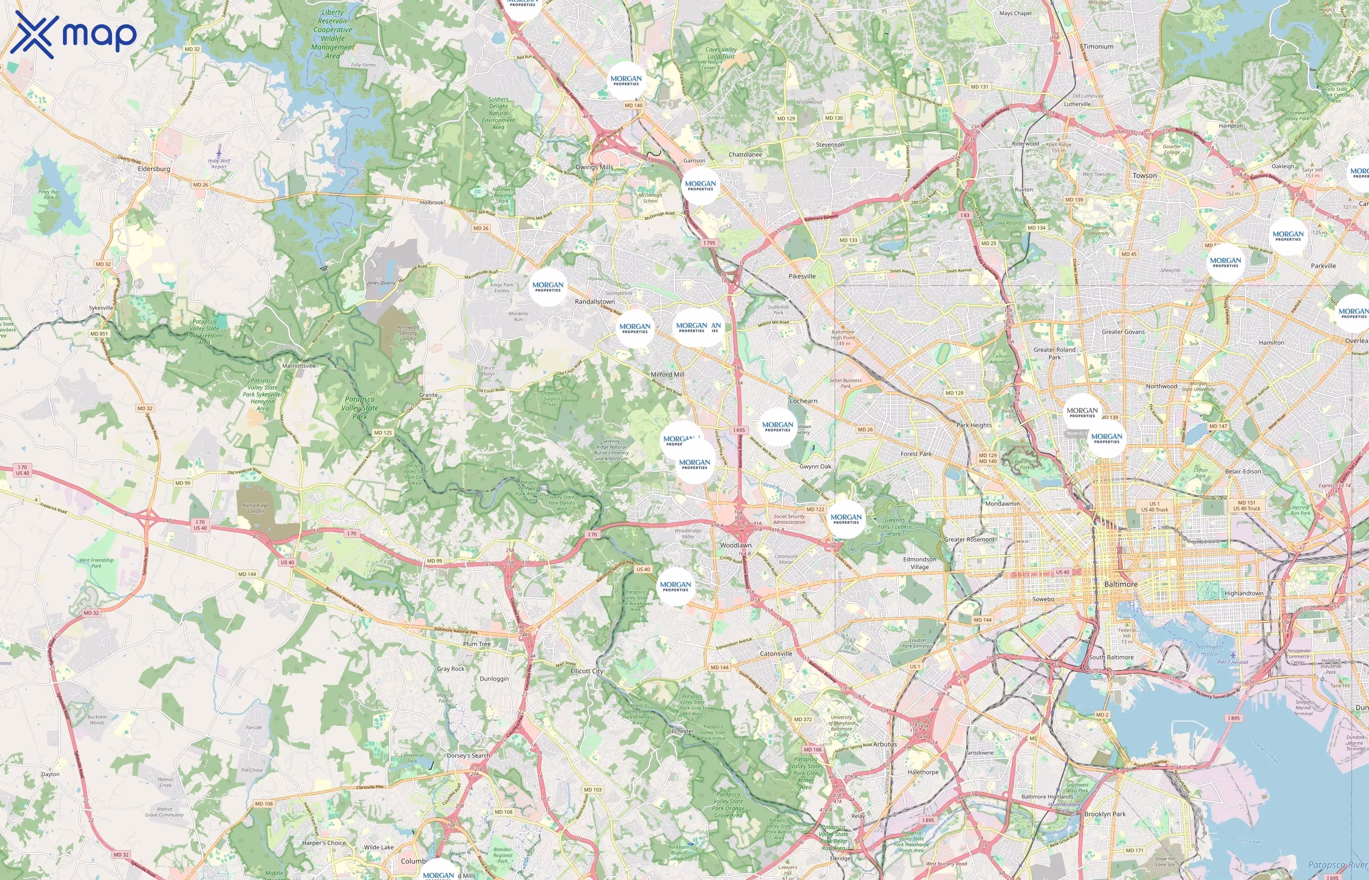 Morgan Properties area coverage
