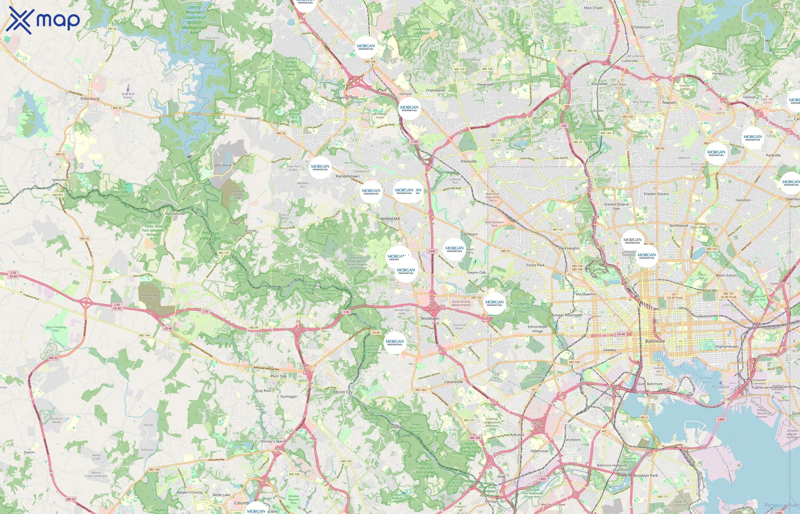Morgan Properties area coverage
