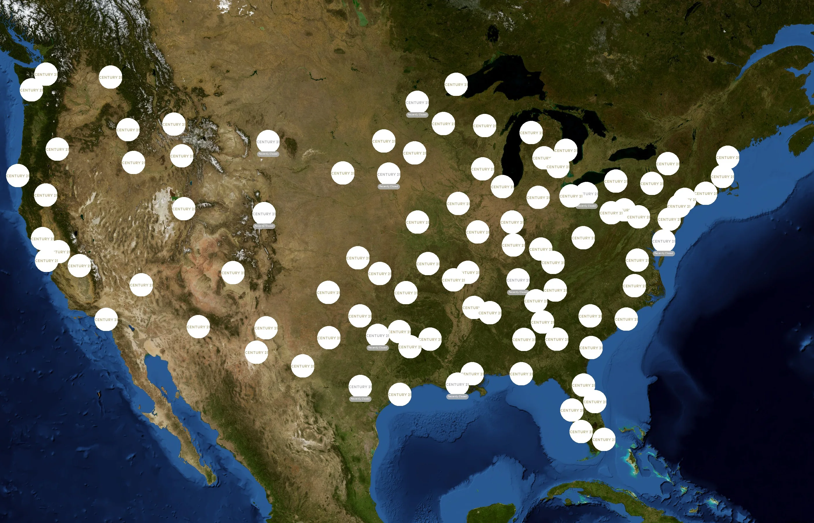 Century 21 state distribution