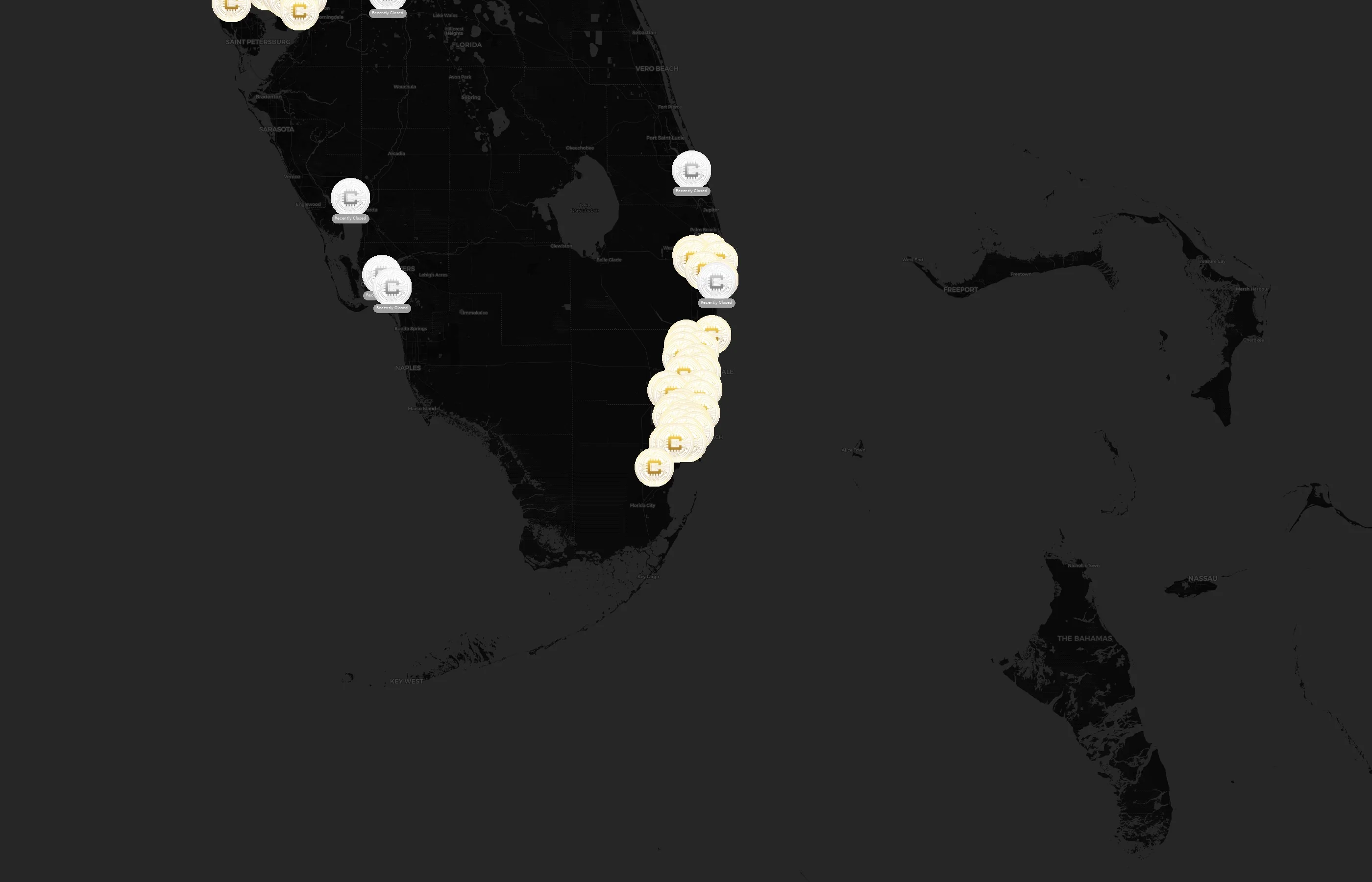 Cryptobase city distribution