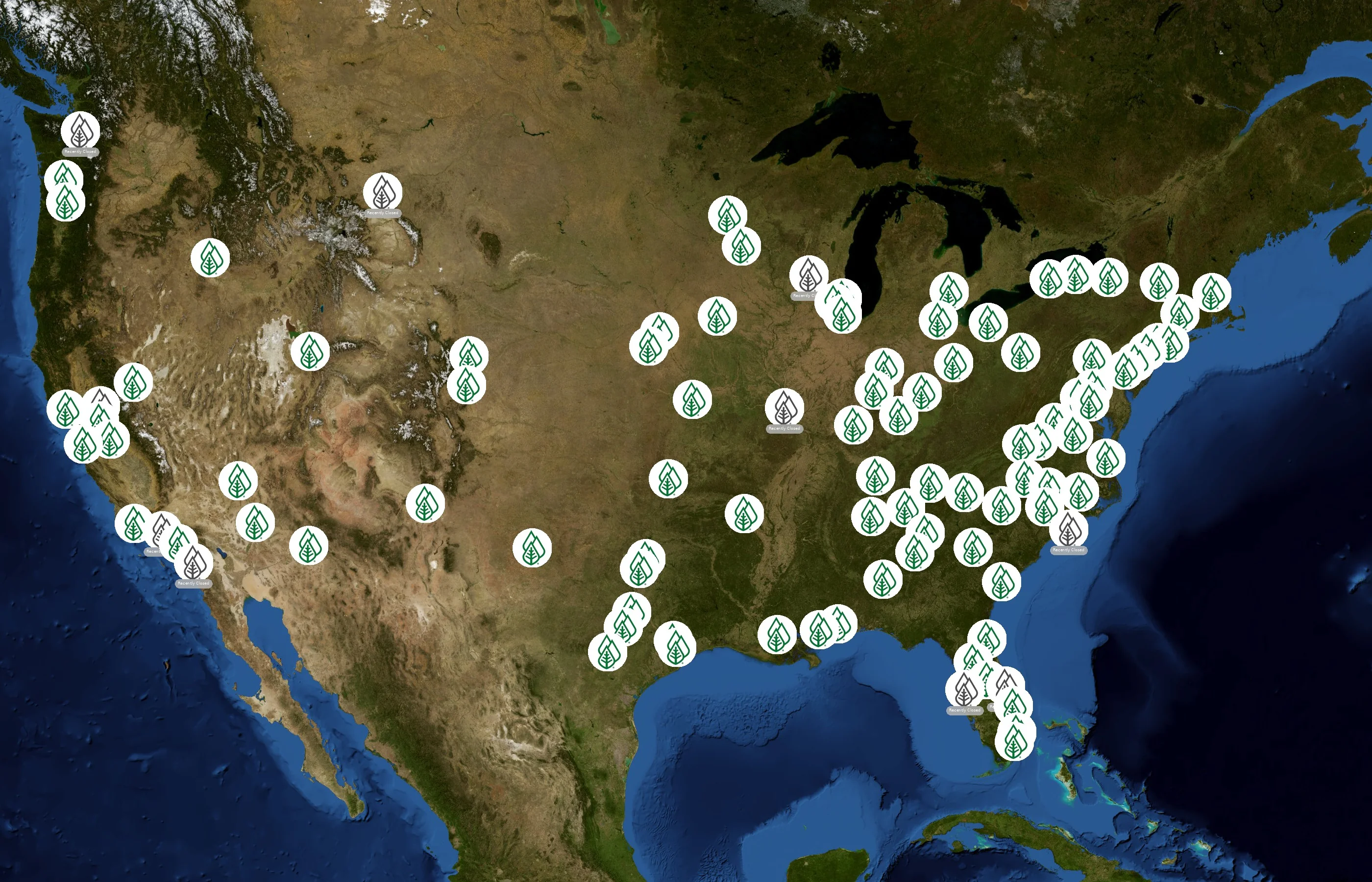 Huntington Learning Center state distribution