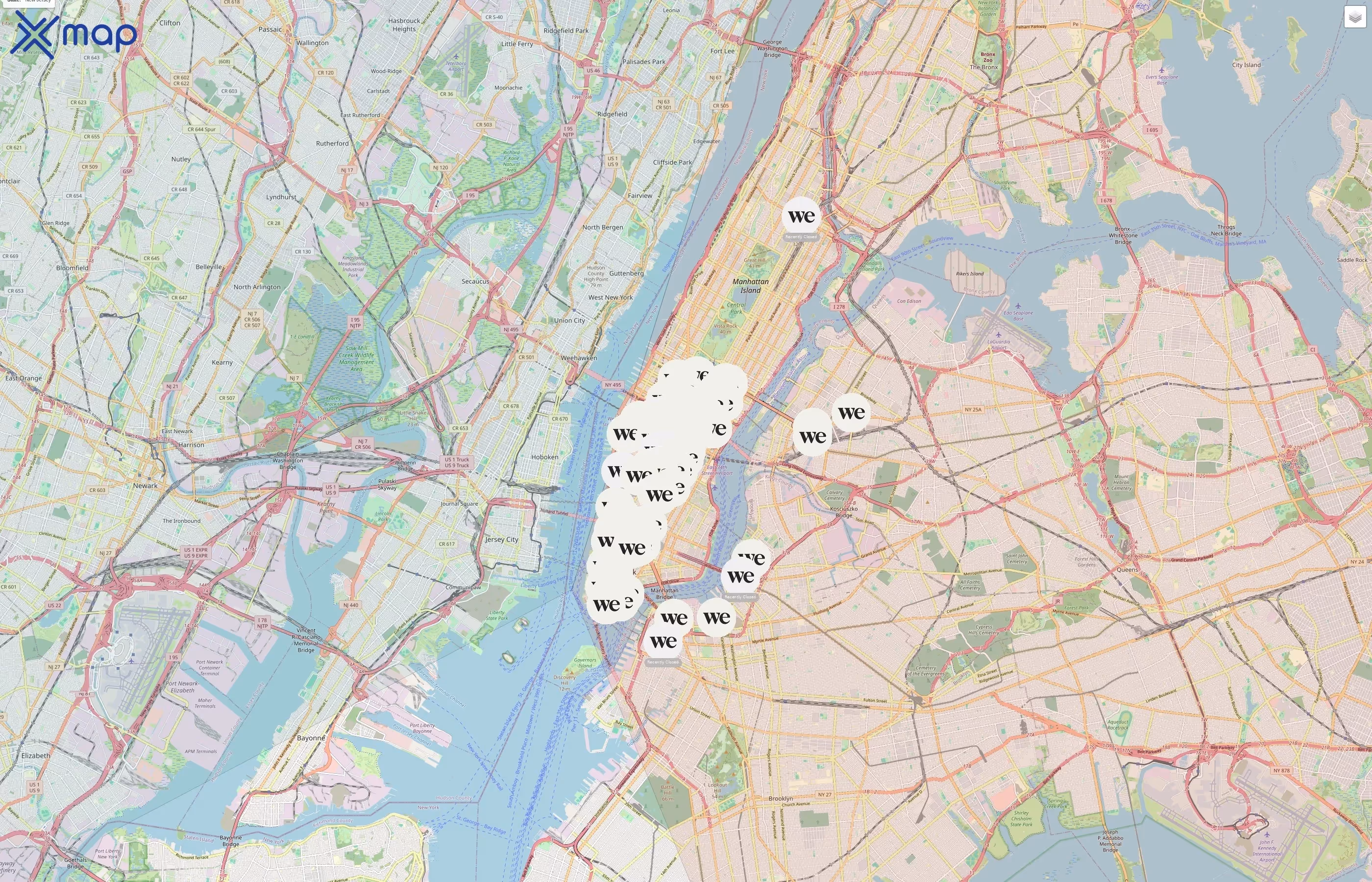 WeWork traffic data
