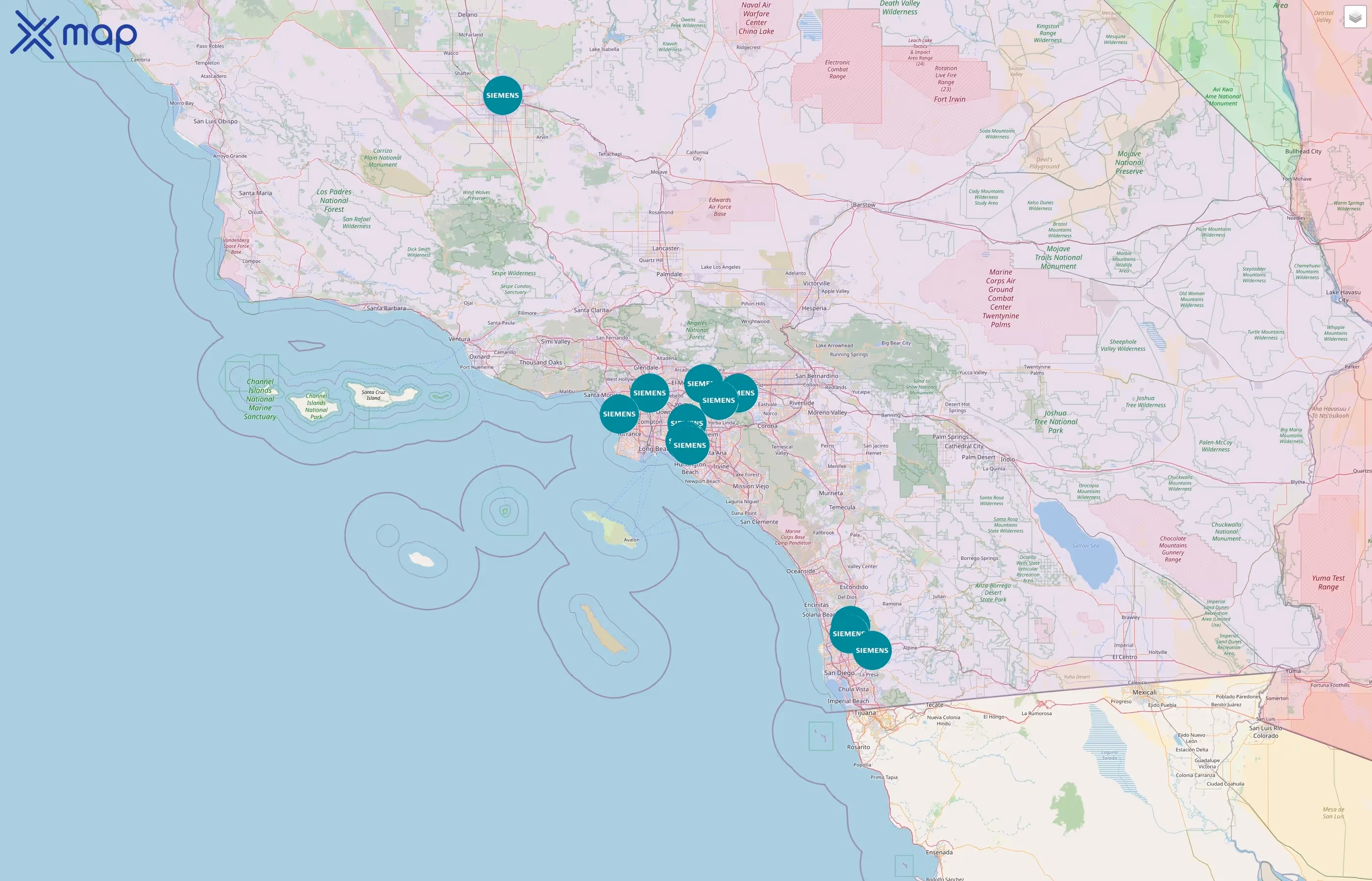 Siemens street hotspots