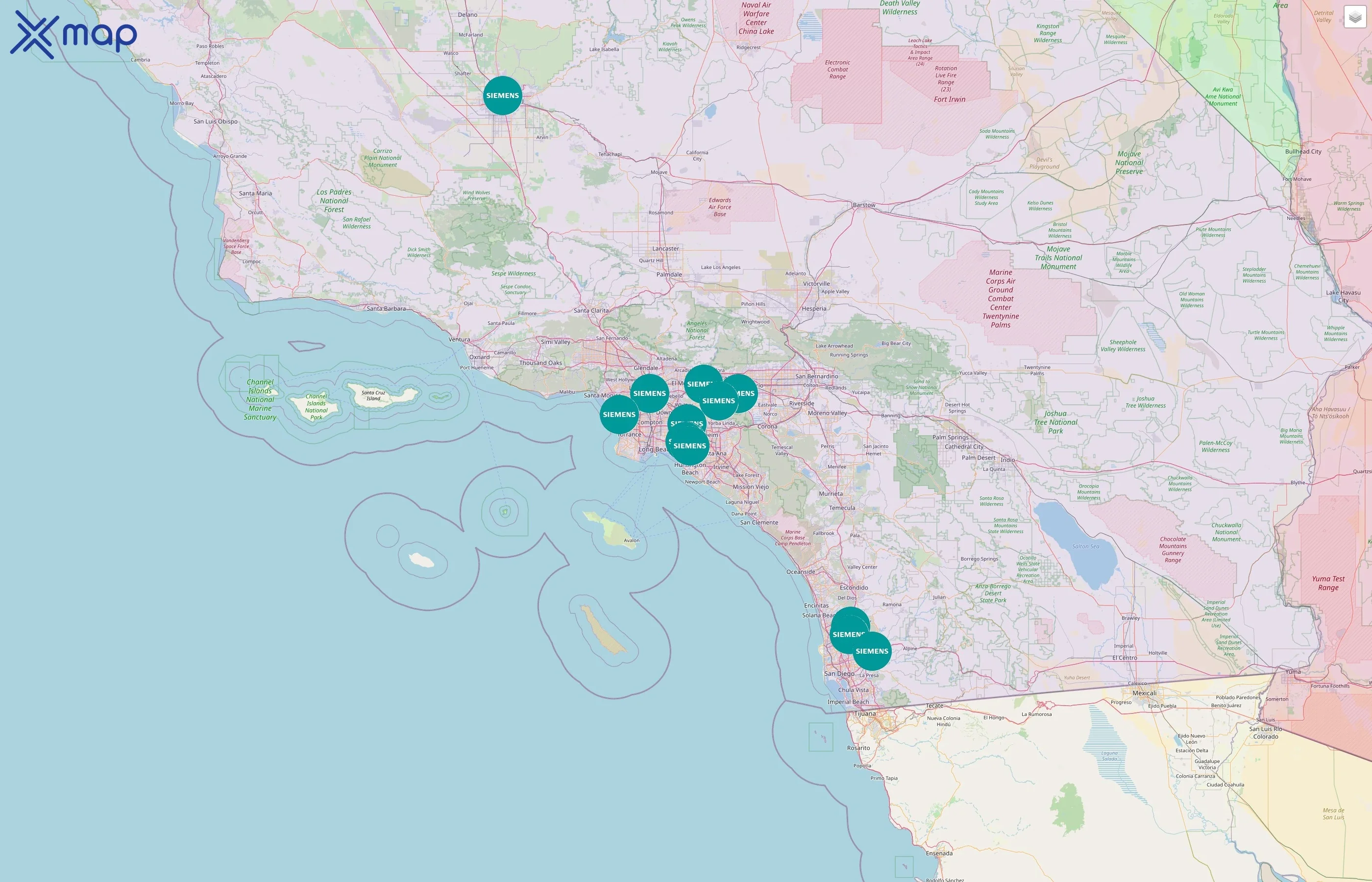 Siemens street hotspots