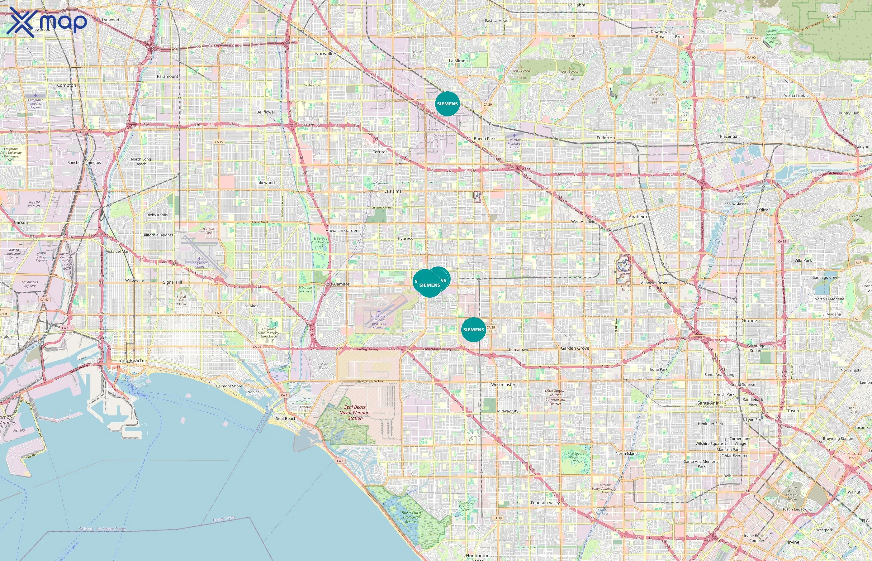 Siemens area coverage