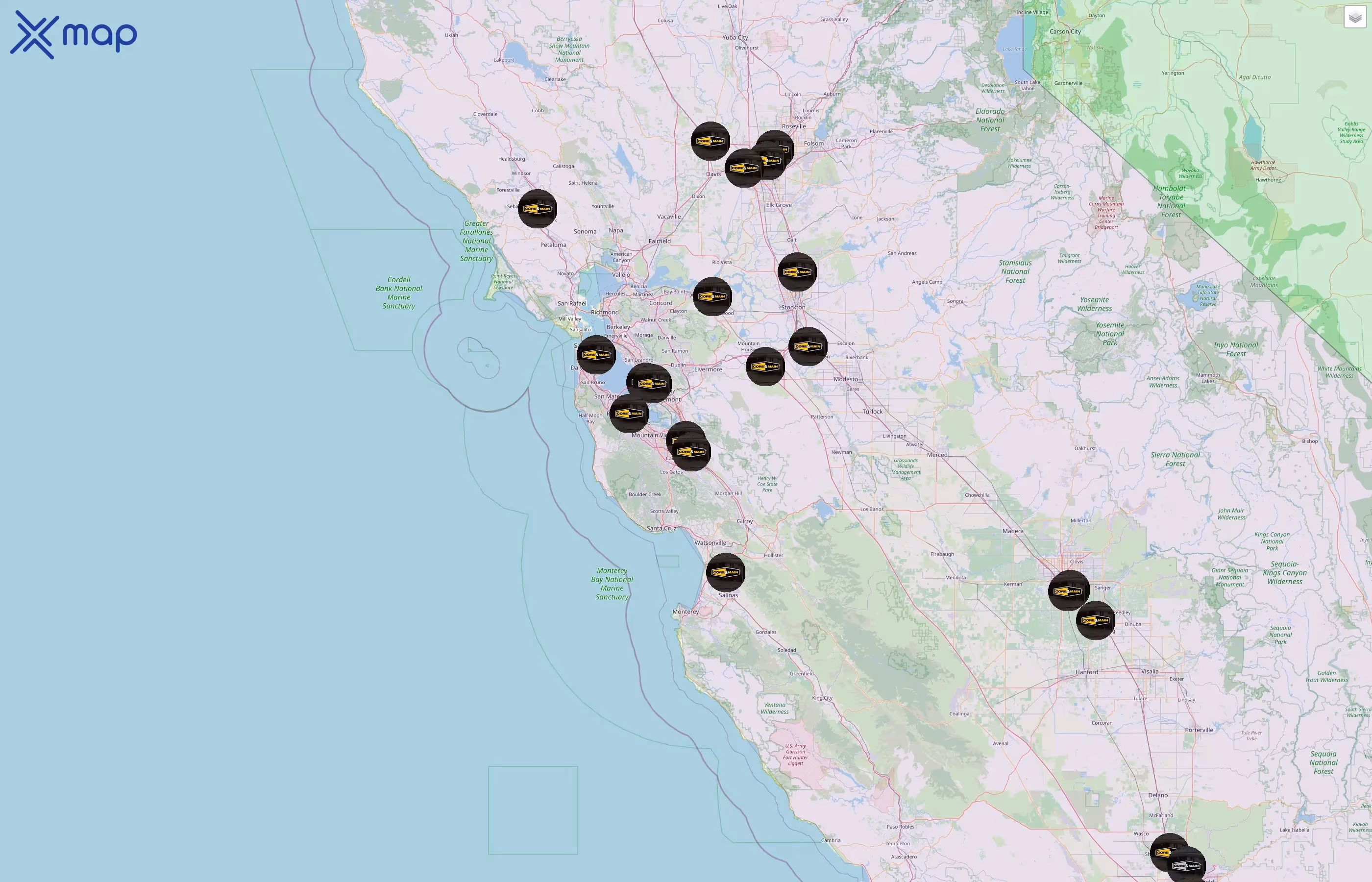 Core & Main street hotspots