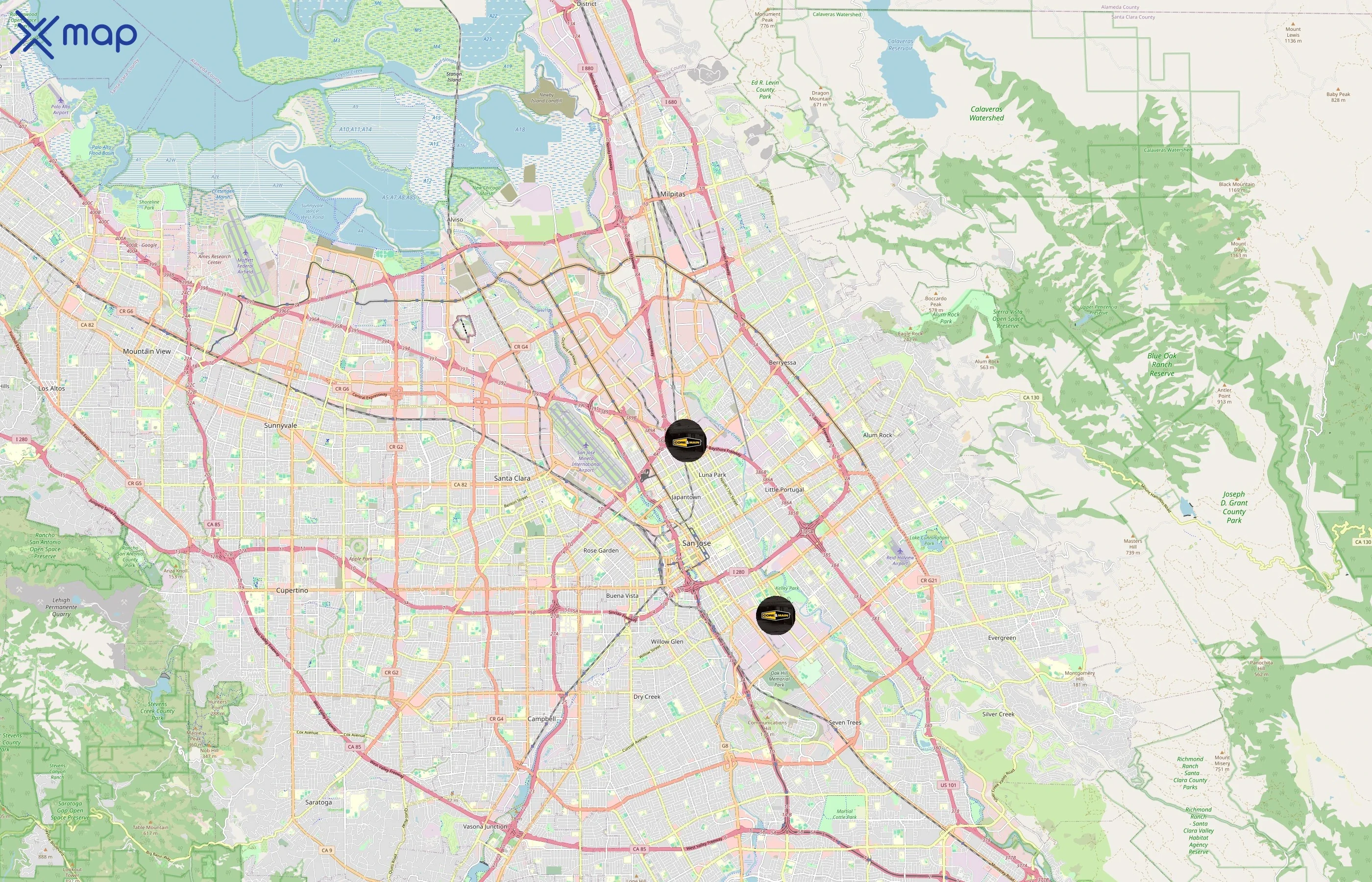 Core & Main area coverage