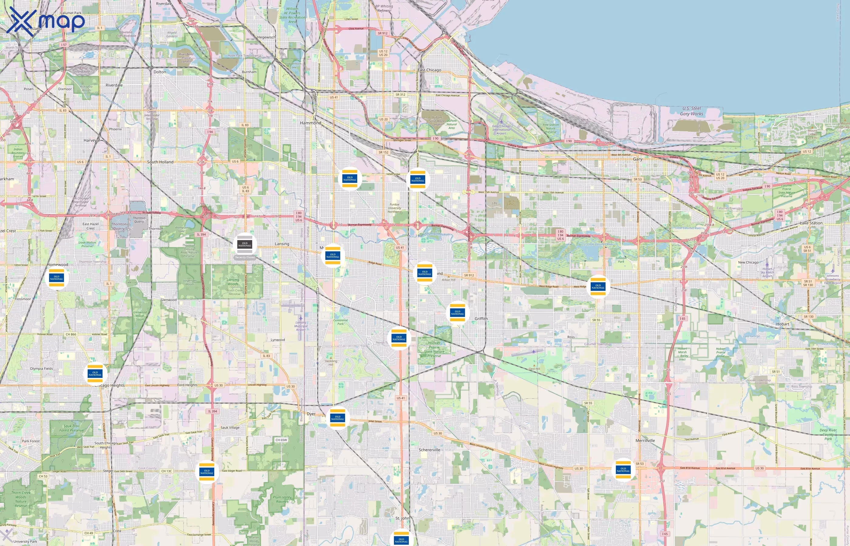 Old National Bank area coverage