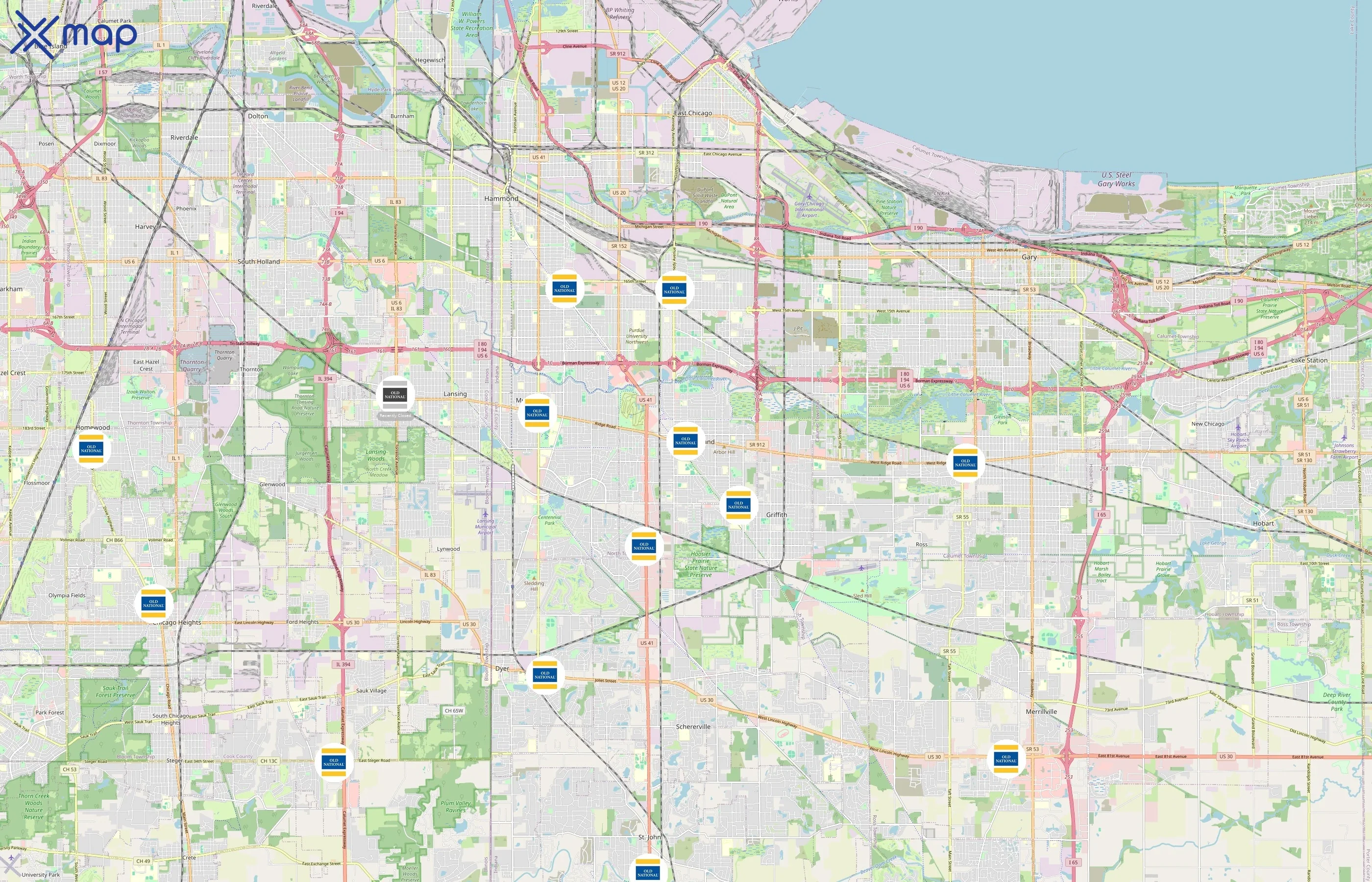 Old National Bank area coverage