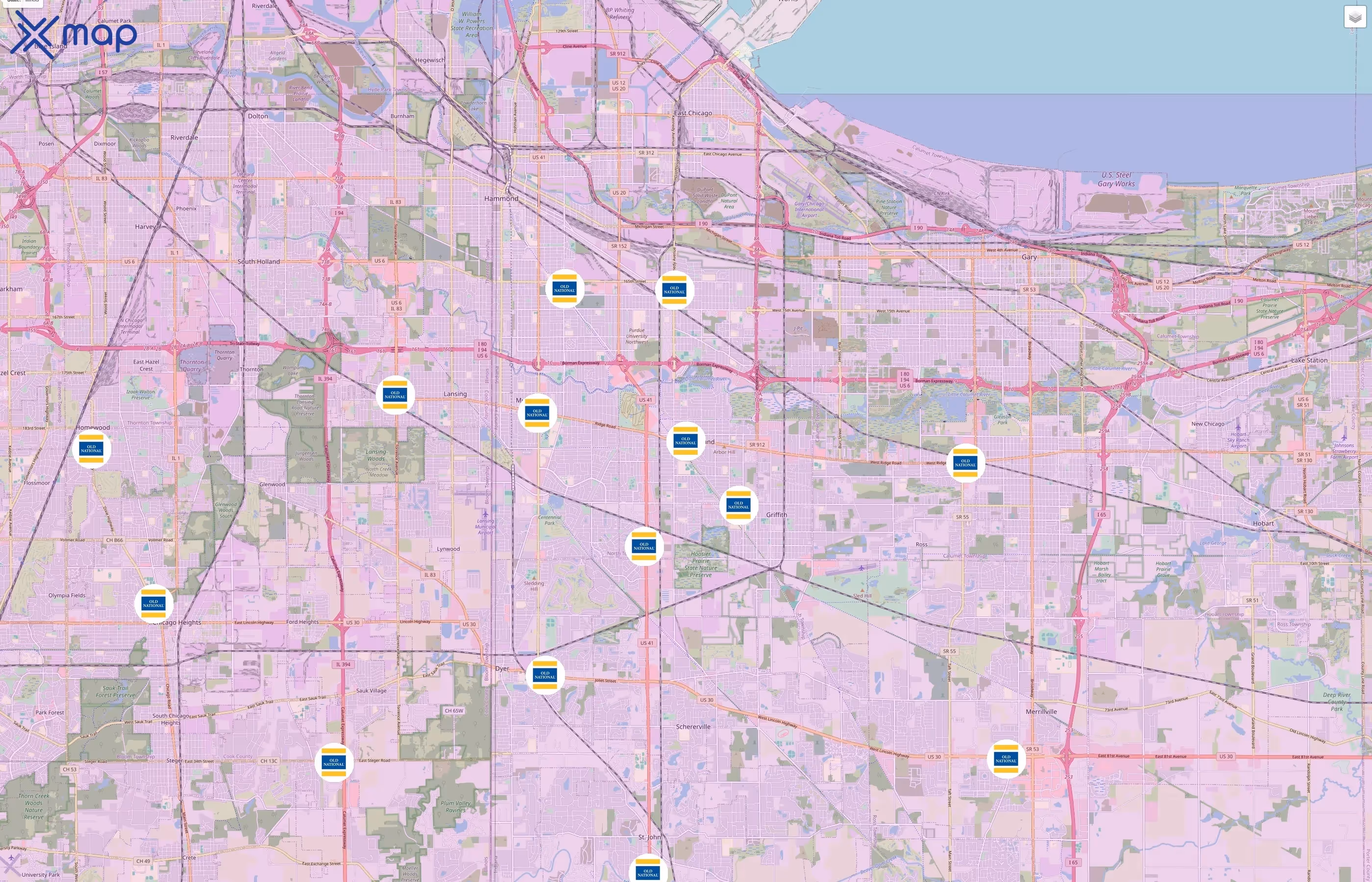 Old National Bank traffic data