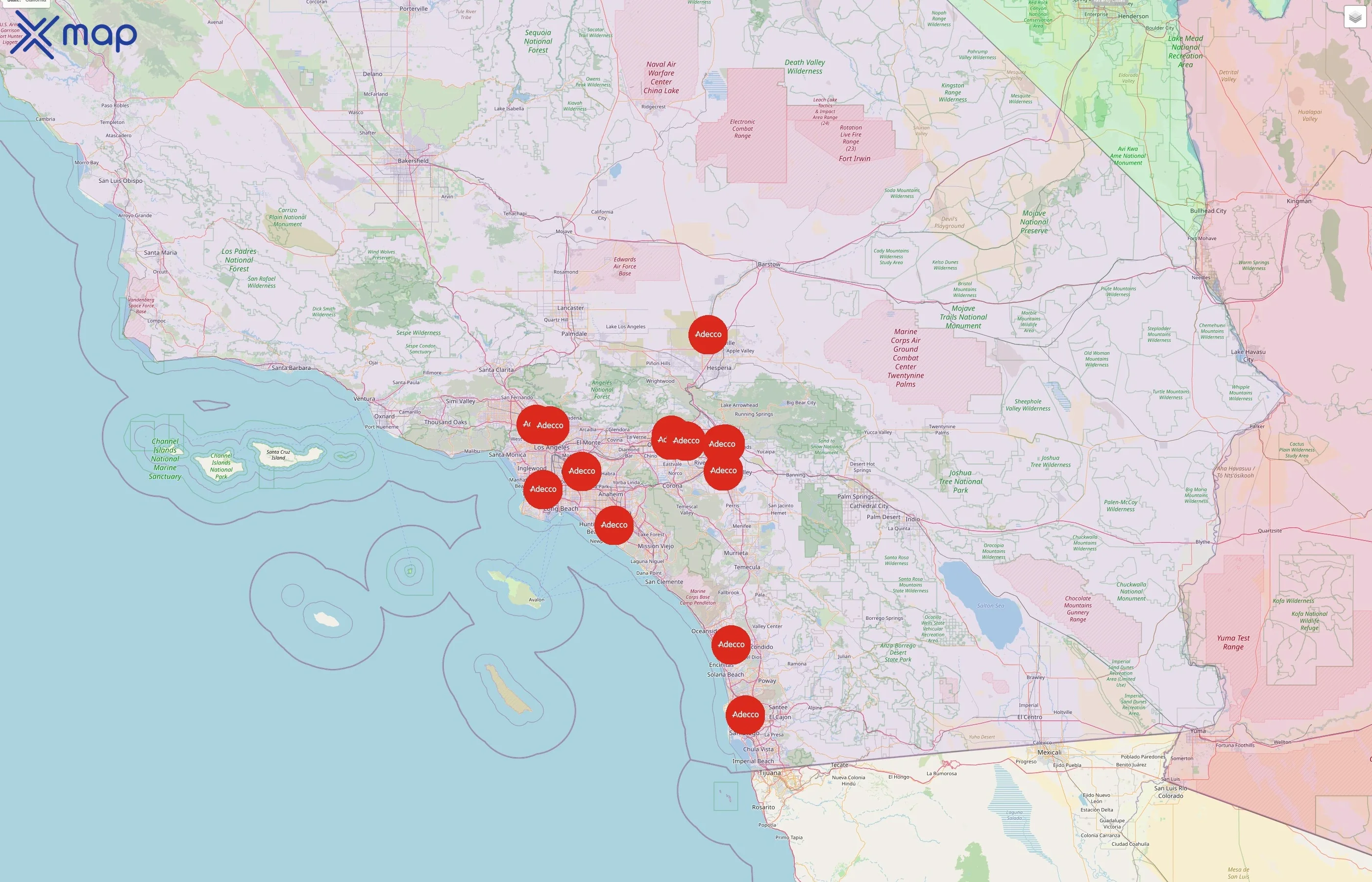 Adecco street hotspots