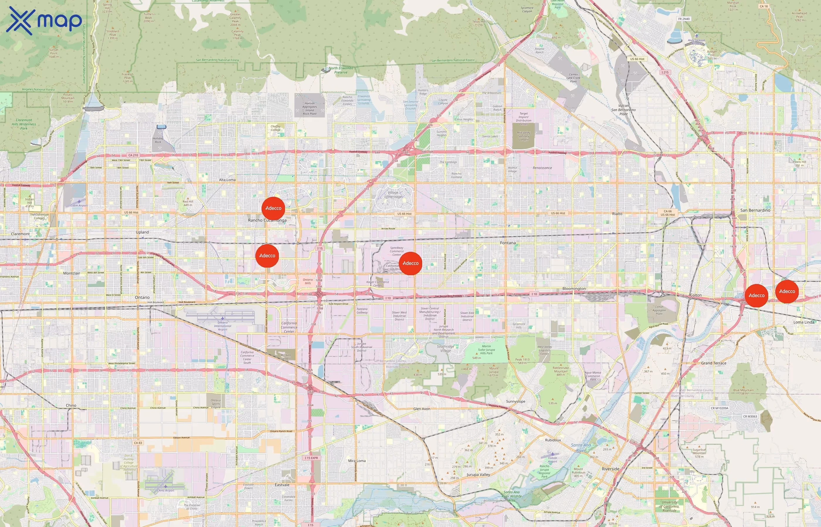 Adecco area coverage