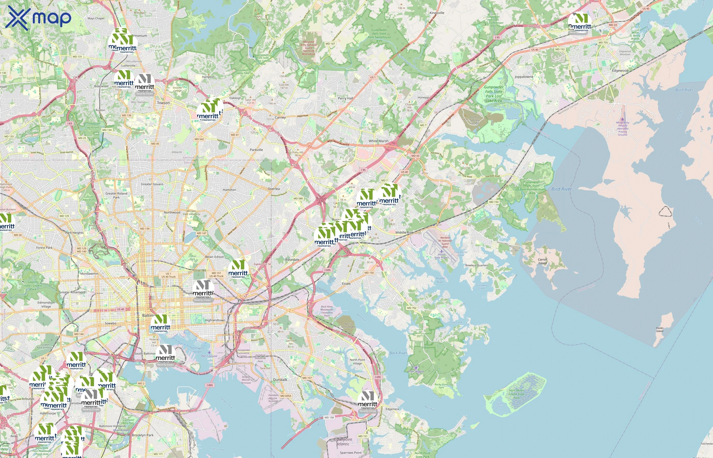 Merritt Properties area coverage