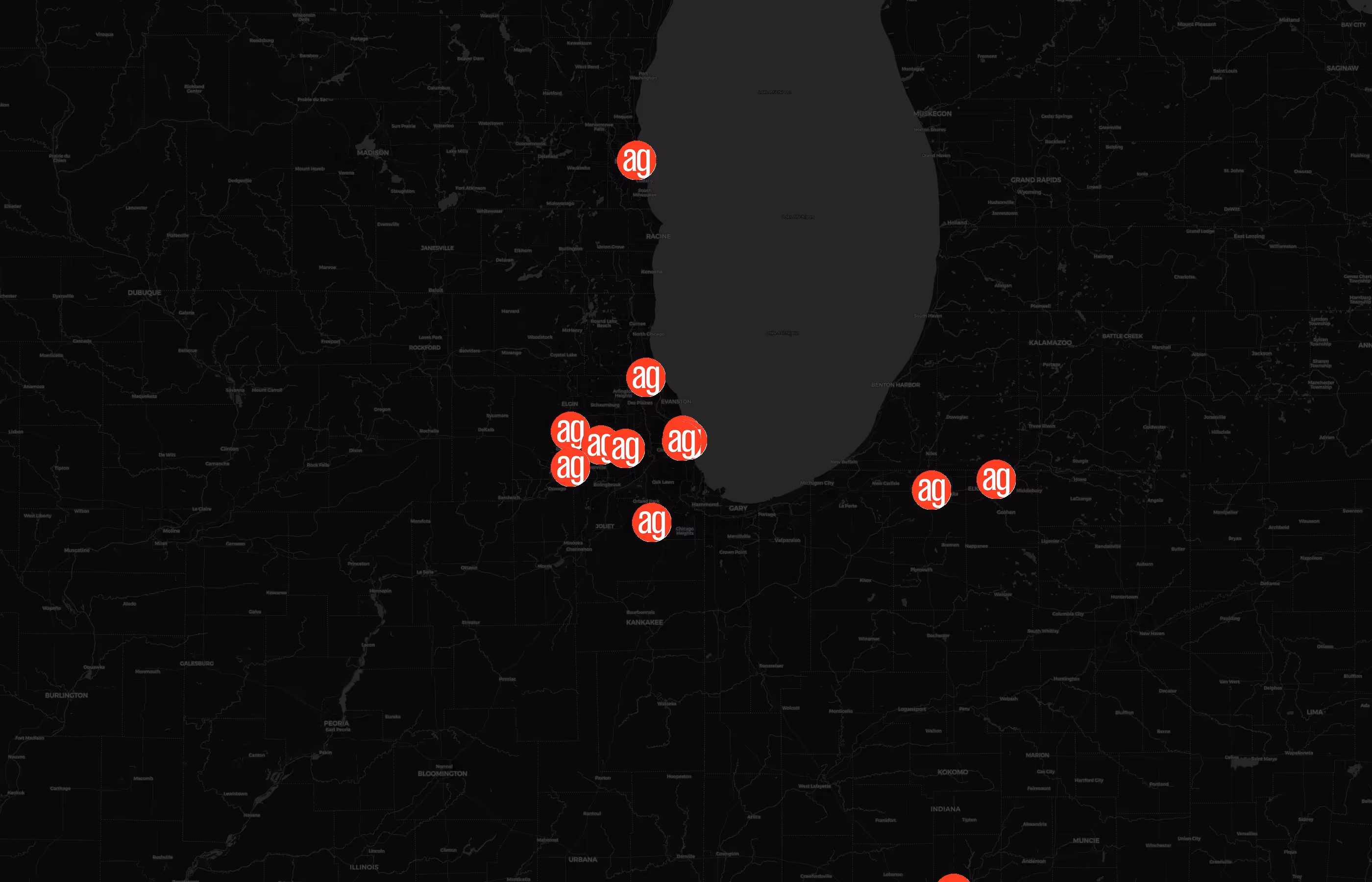 AlphaGraphics city distribution
