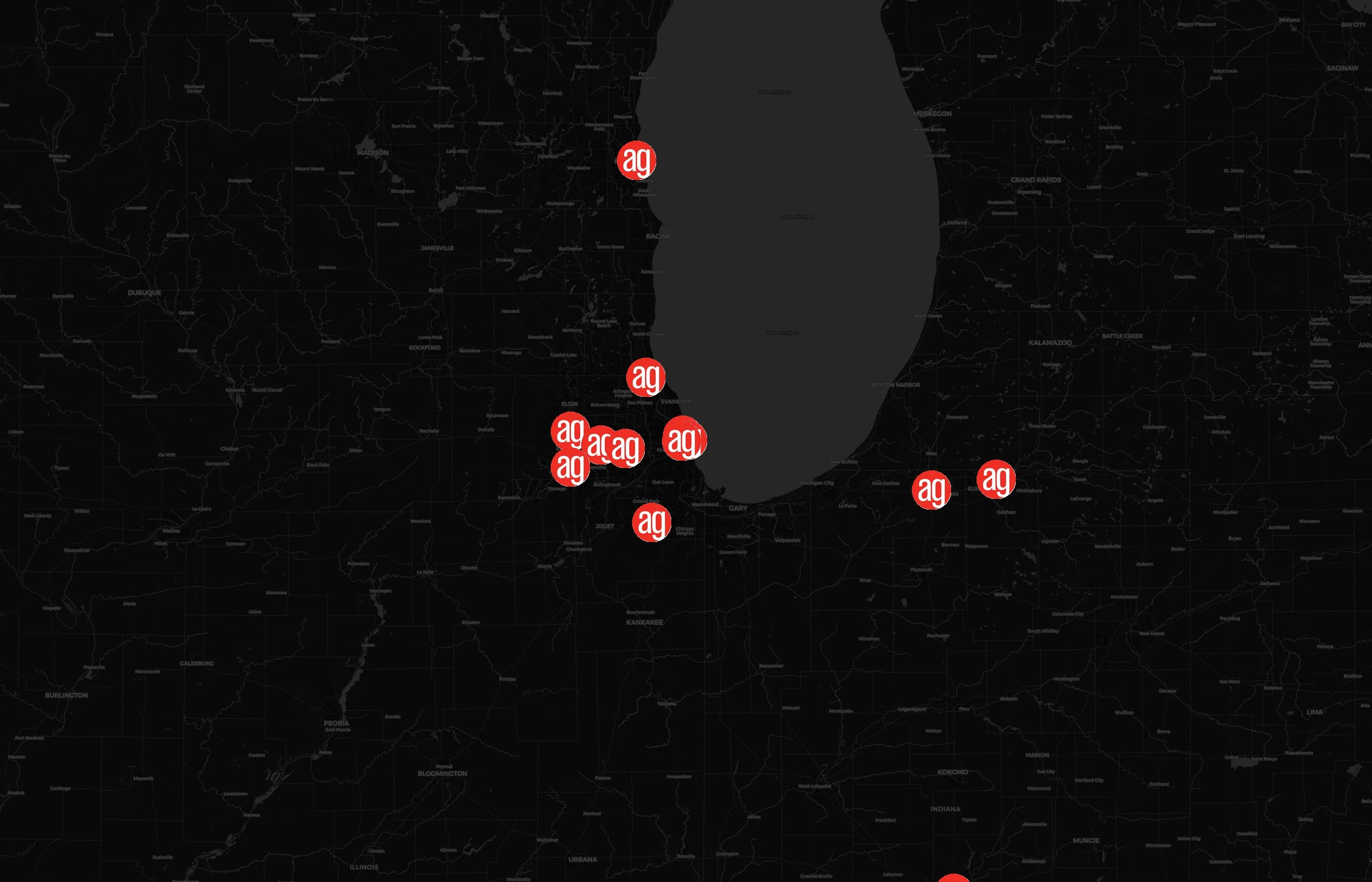 AlphaGraphics city distribution