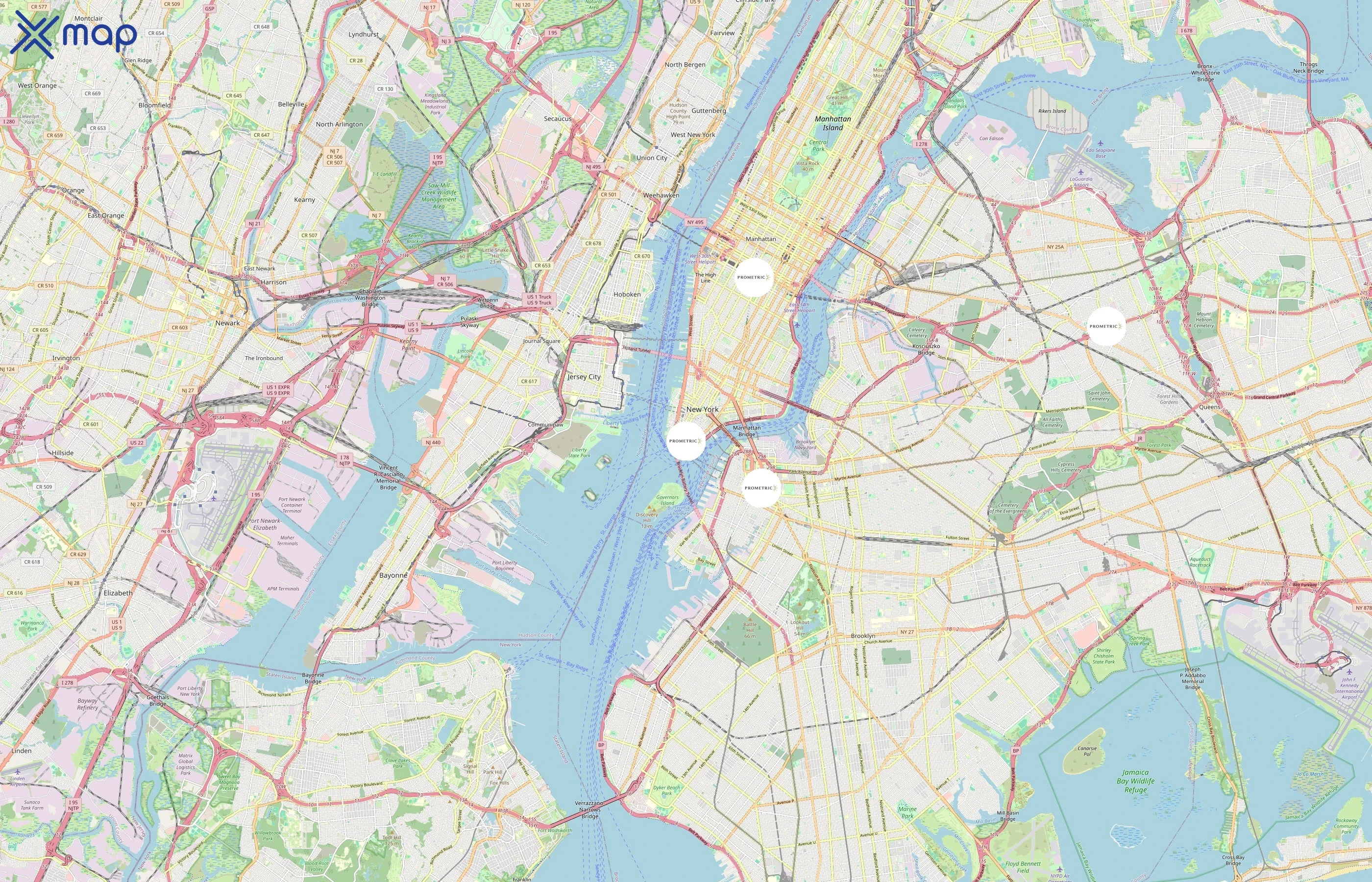 Prometric area coverage