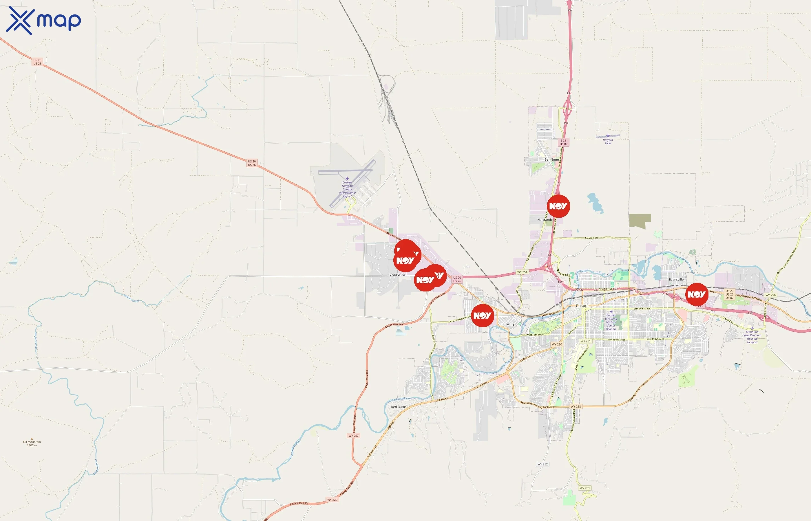 National Oilwell Varco area coverage
