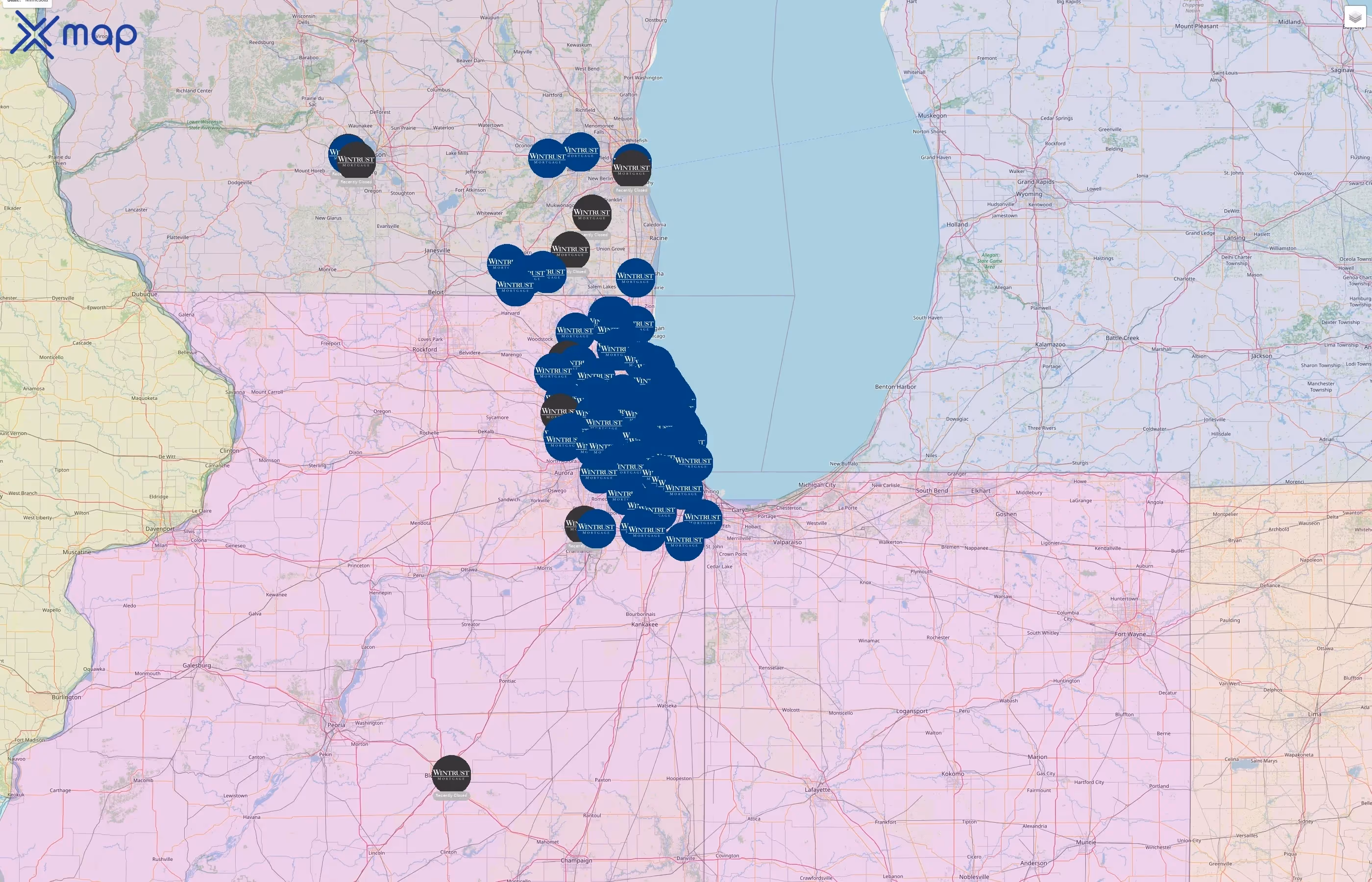 Wintrust Mortgage street hotspots