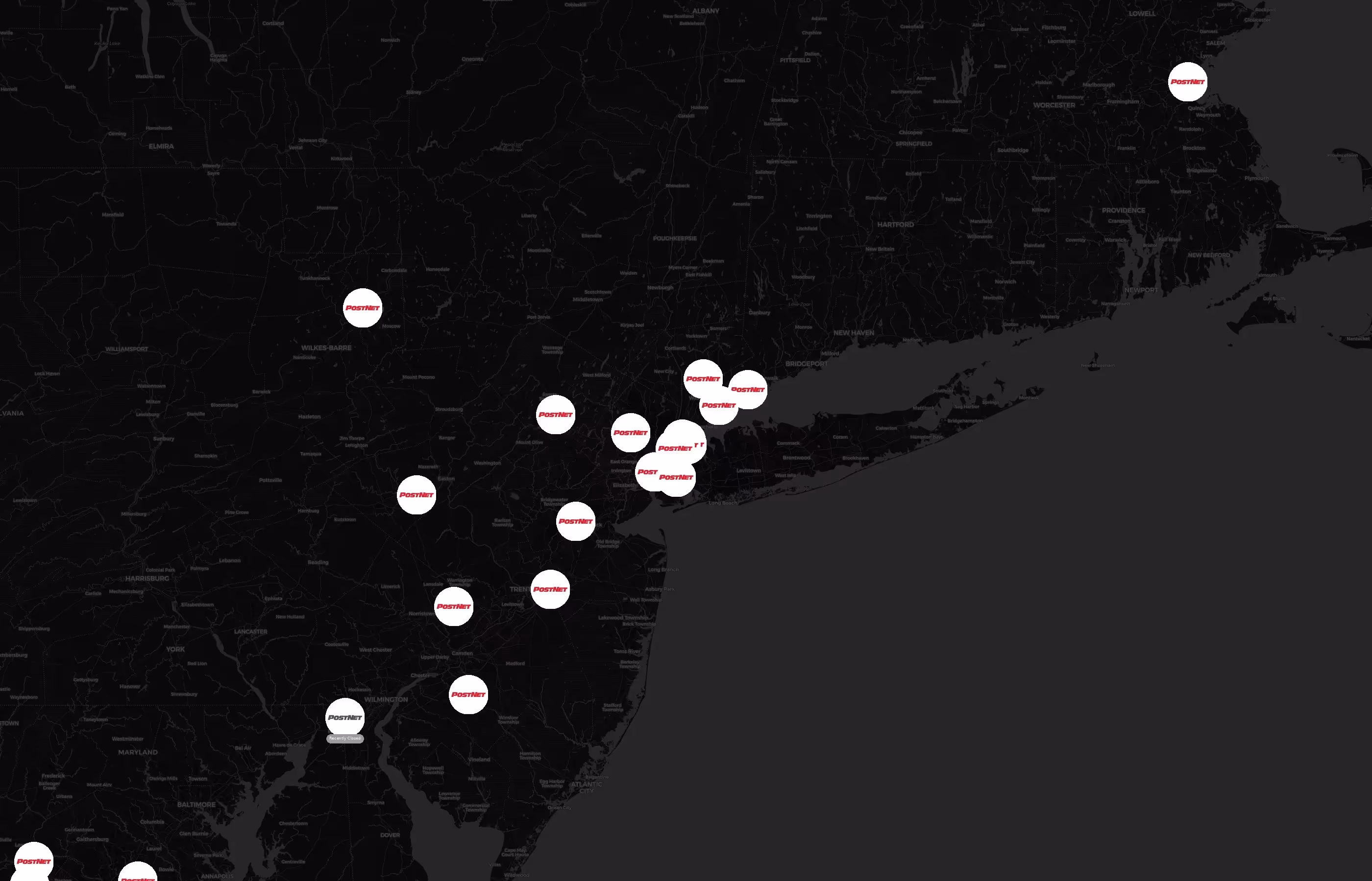 PostNet city distribution