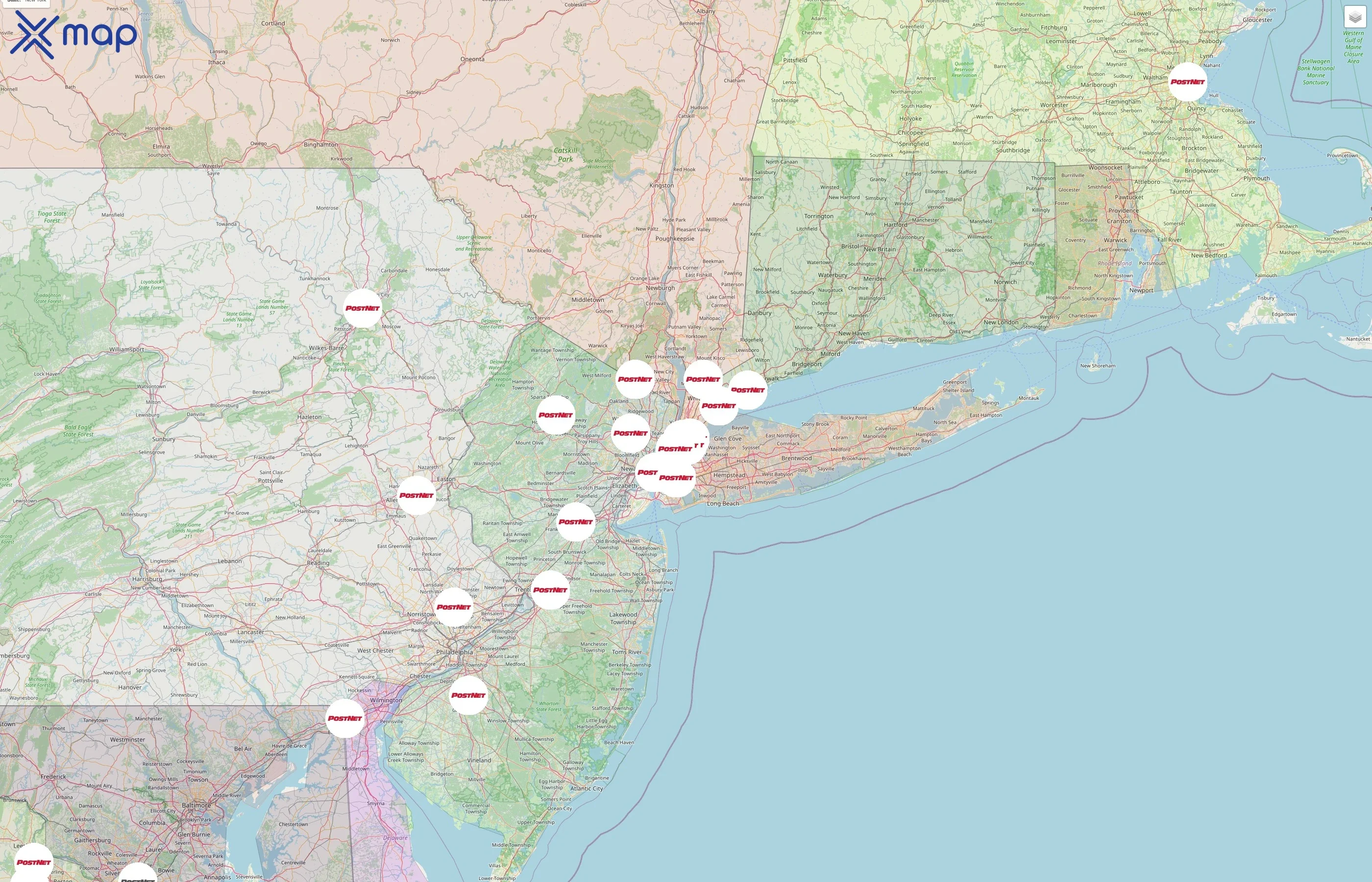 PostNet street hotspots