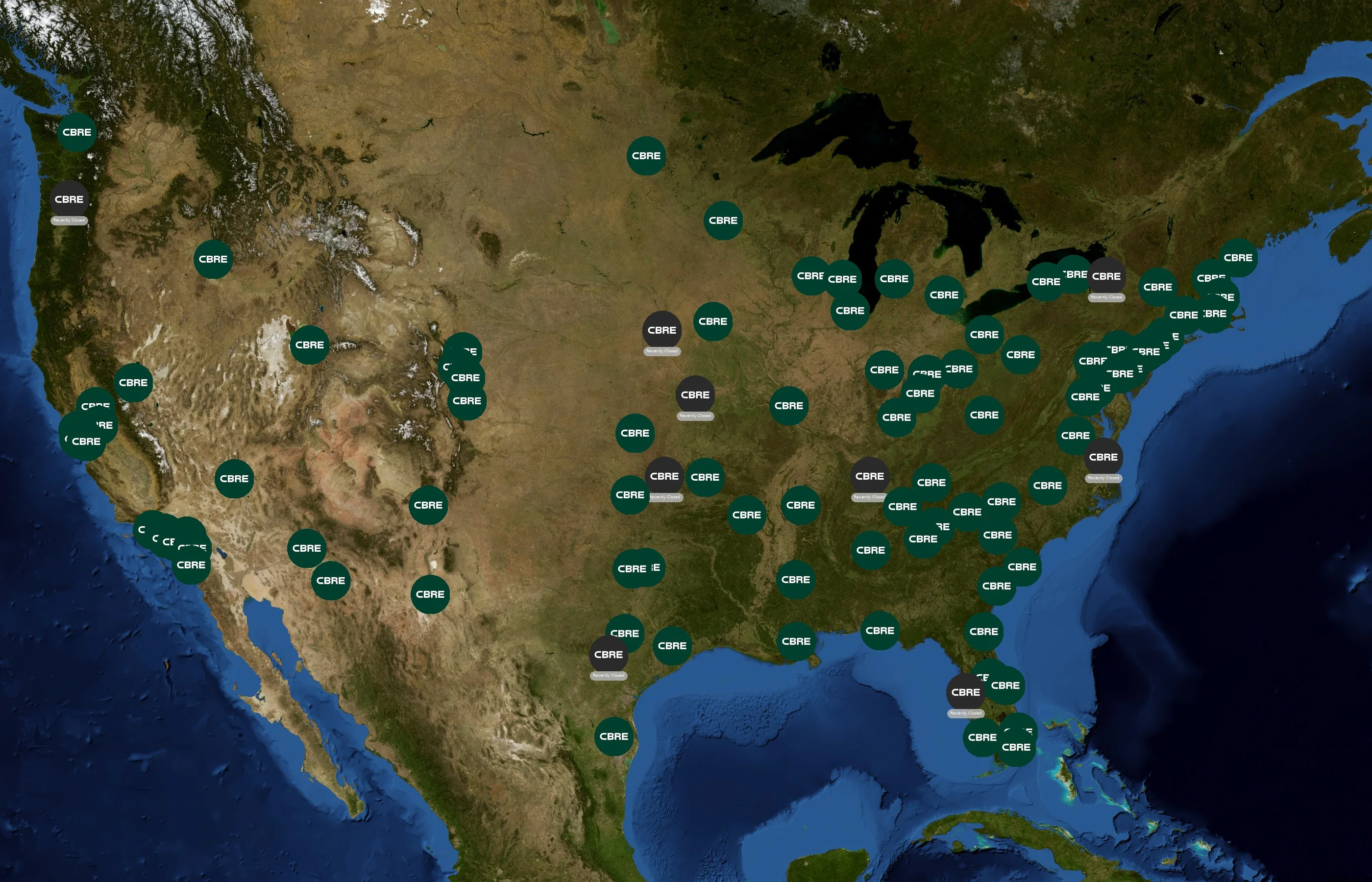CBRE state distribution