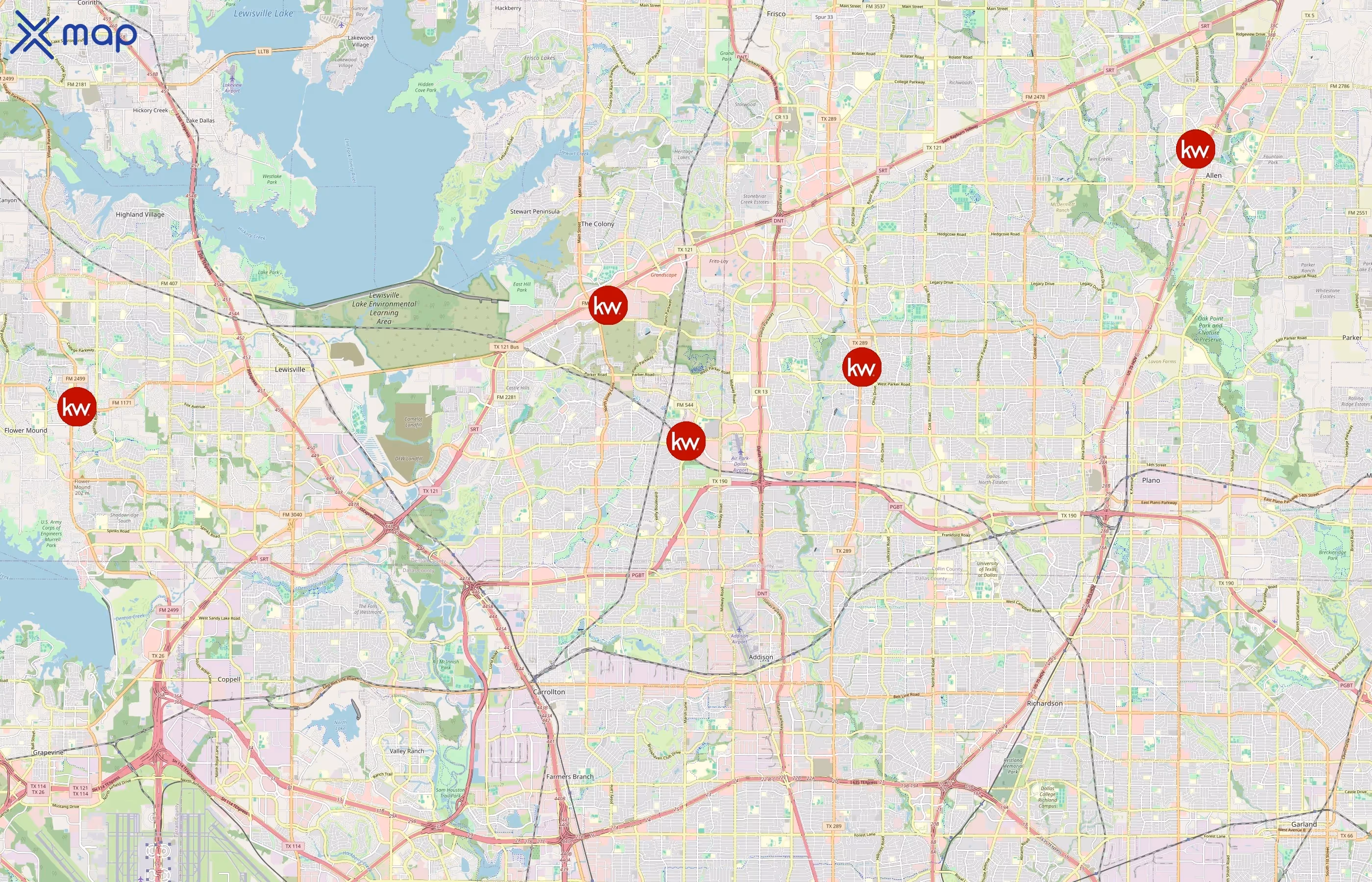 Keller Williams Realty area coverage
