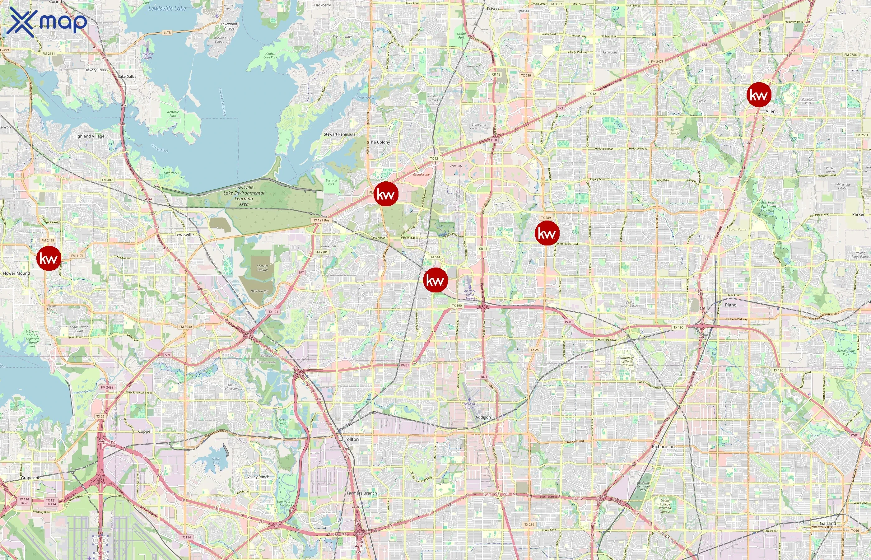 Keller Williams Realty area coverage