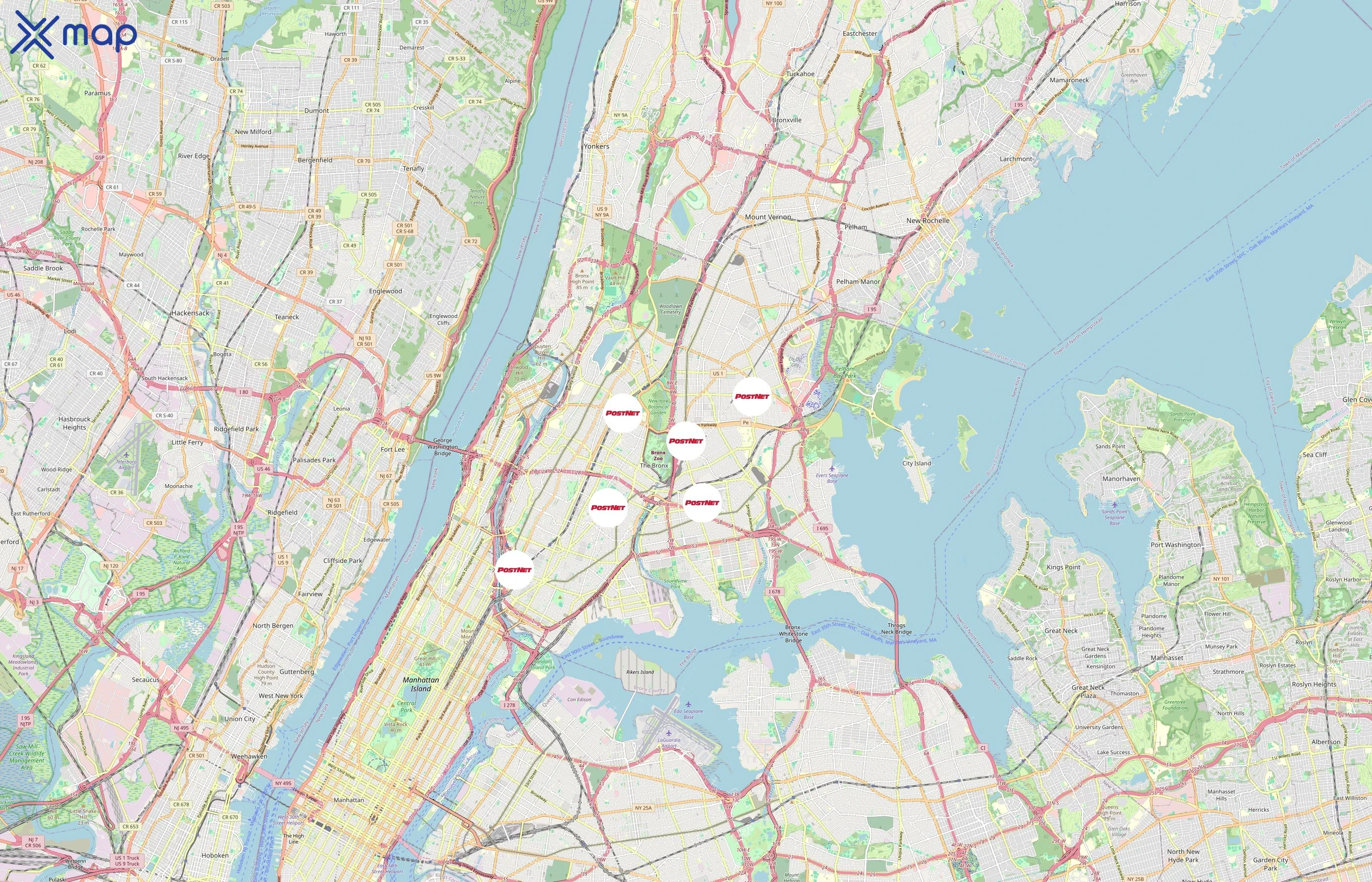 PostNet area coverage