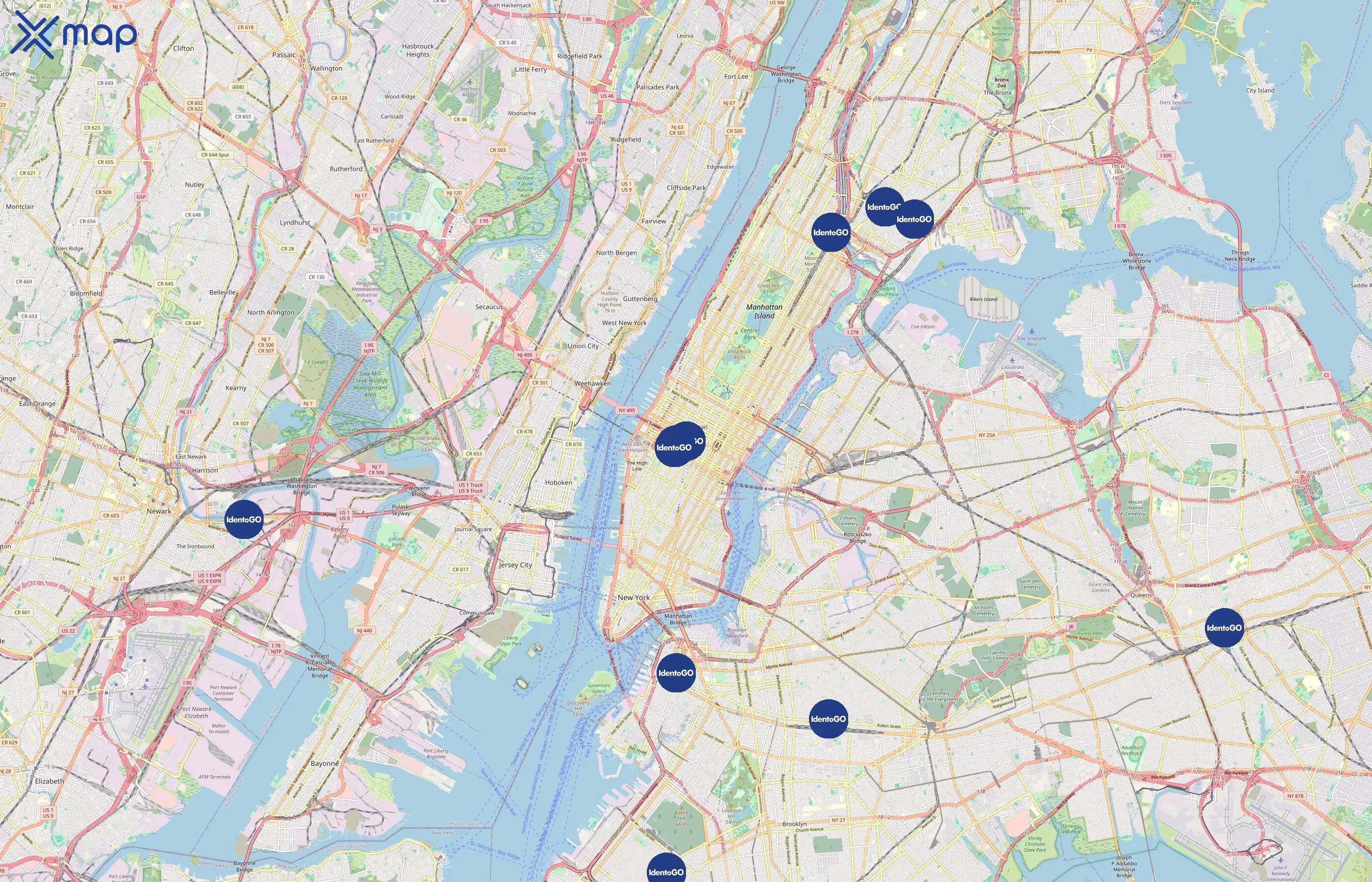 IdentoGO area coverage