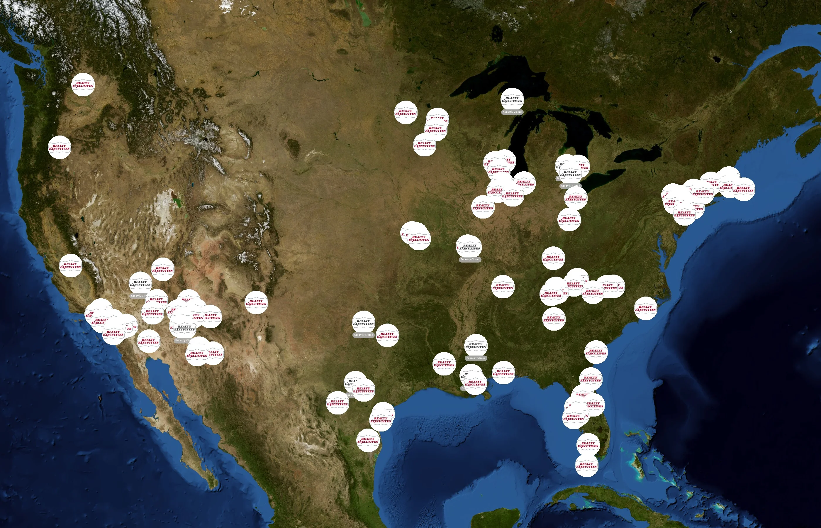 Realty Executives state distribution