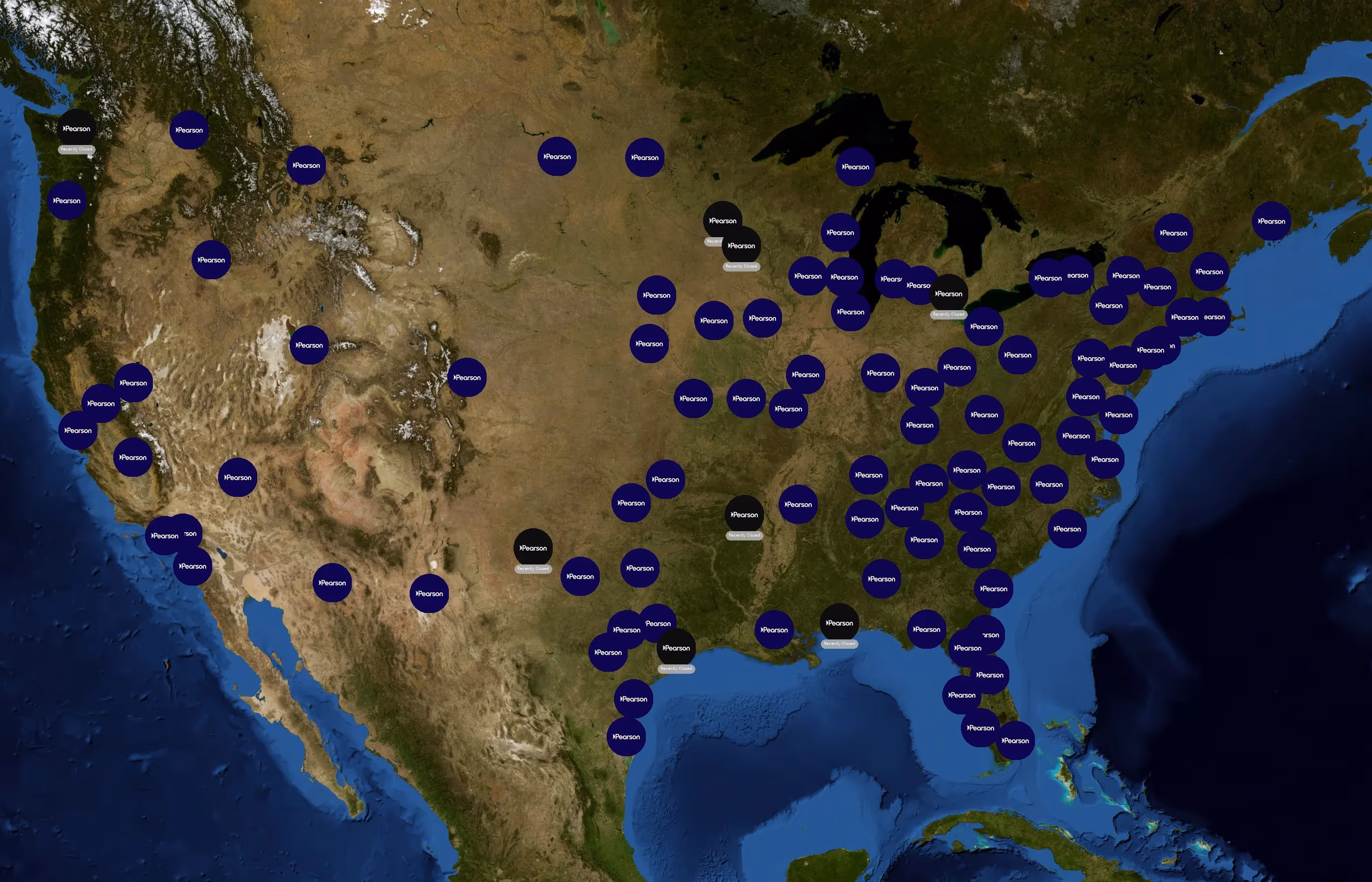 Pearson VUE state distribution