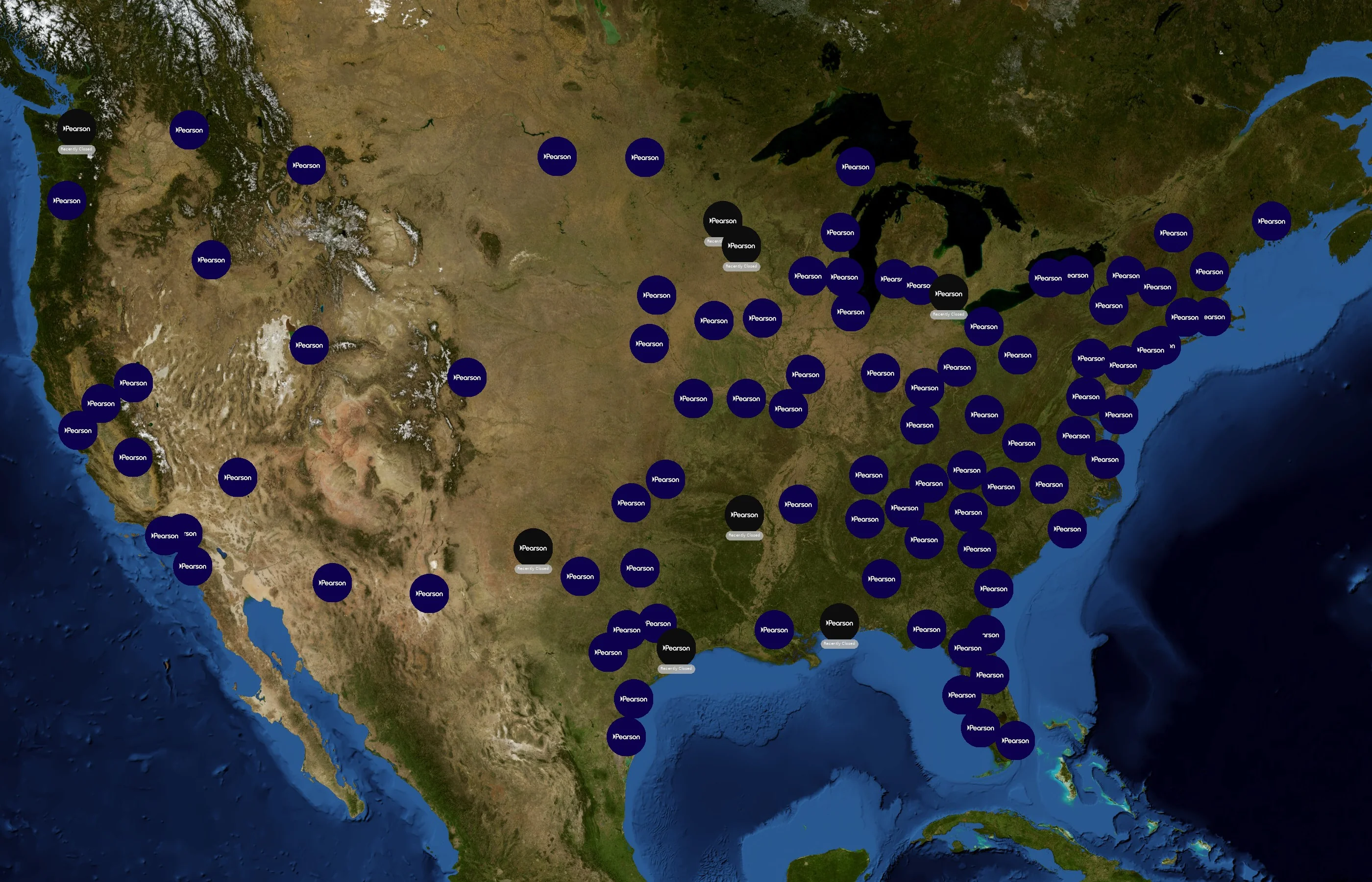 Pearson VUE state distribution
