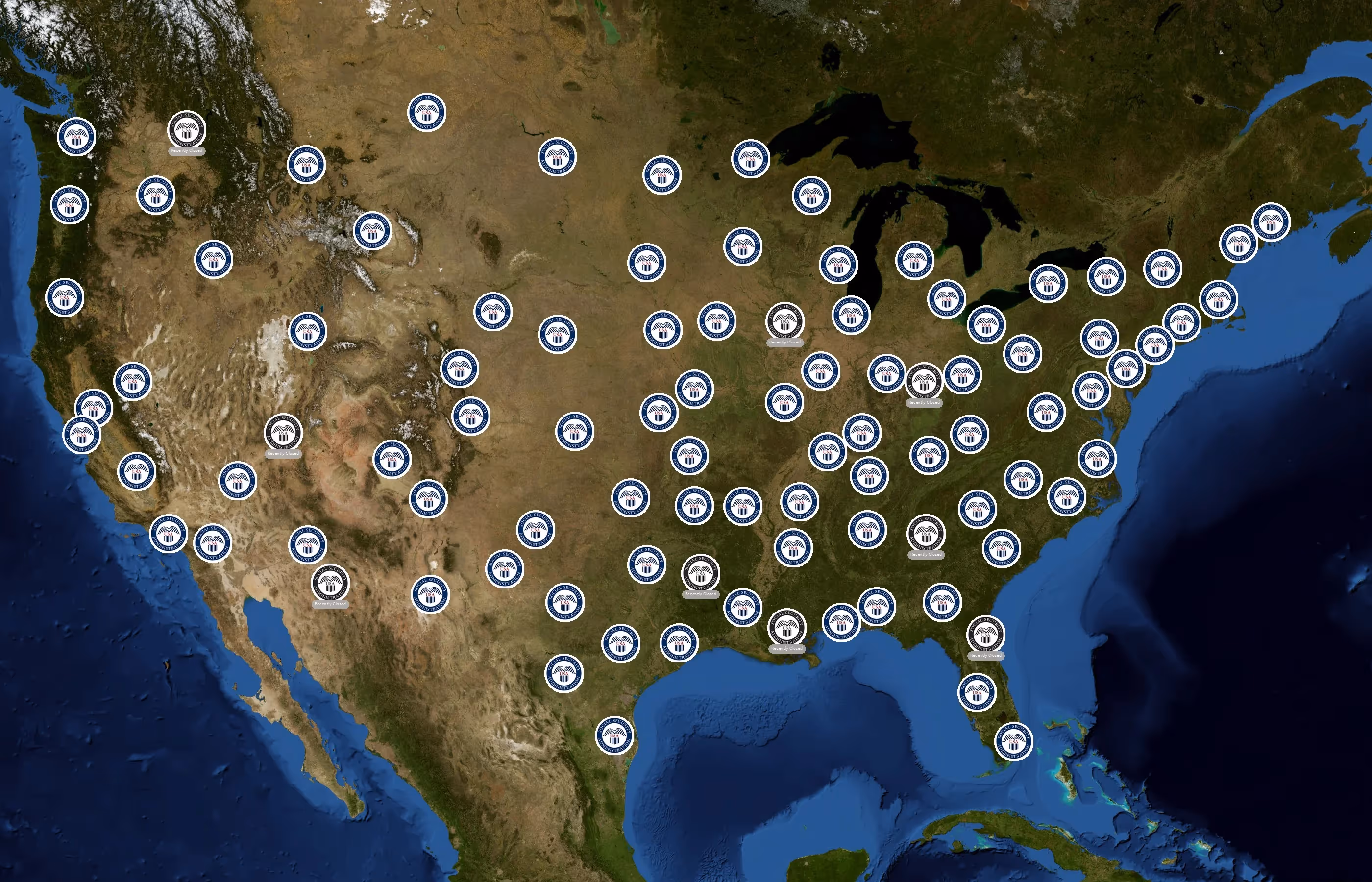 Social Security Administration state distribution