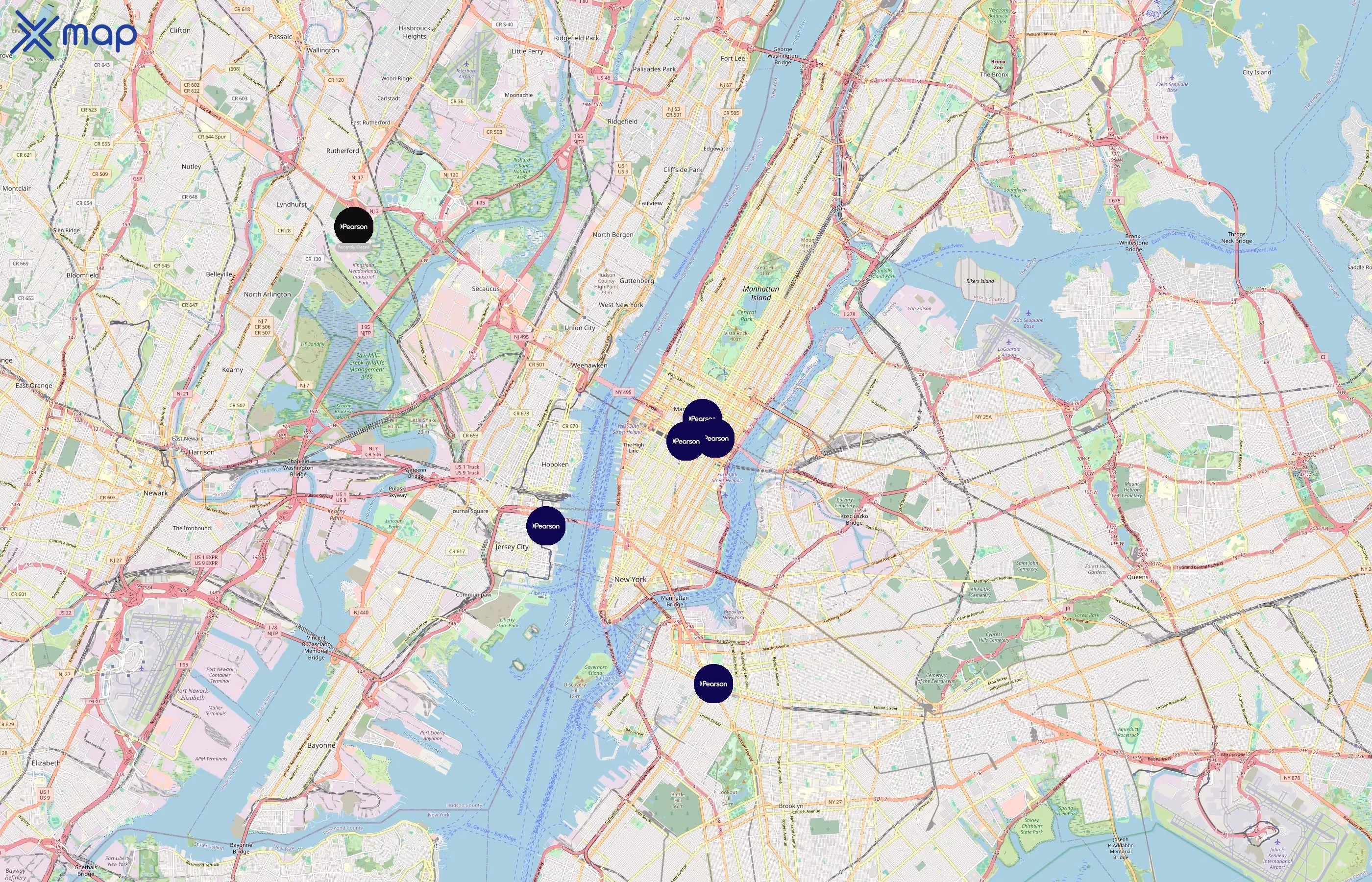 Pearson VUE area coverage
