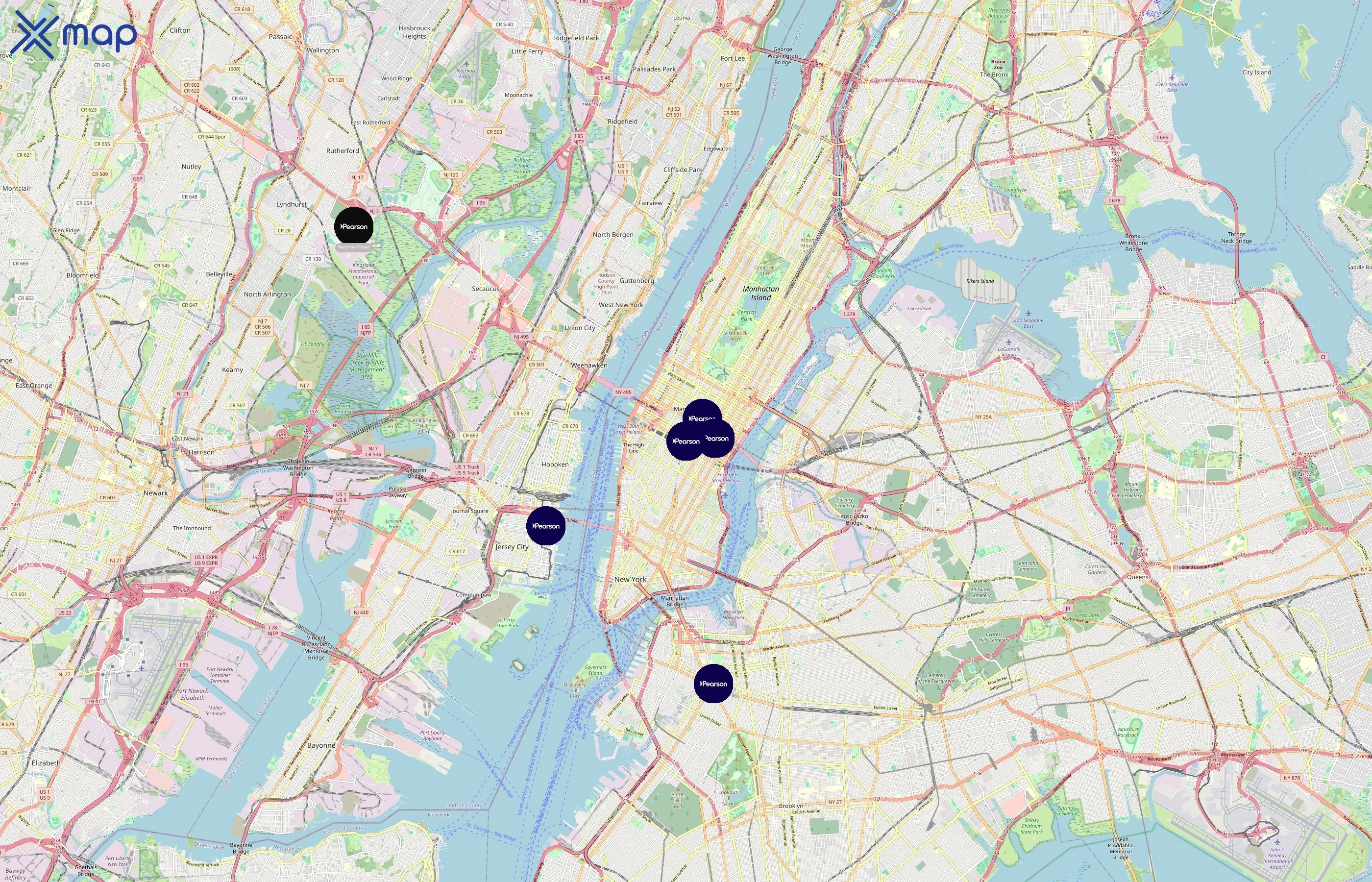 Pearson VUE area coverage