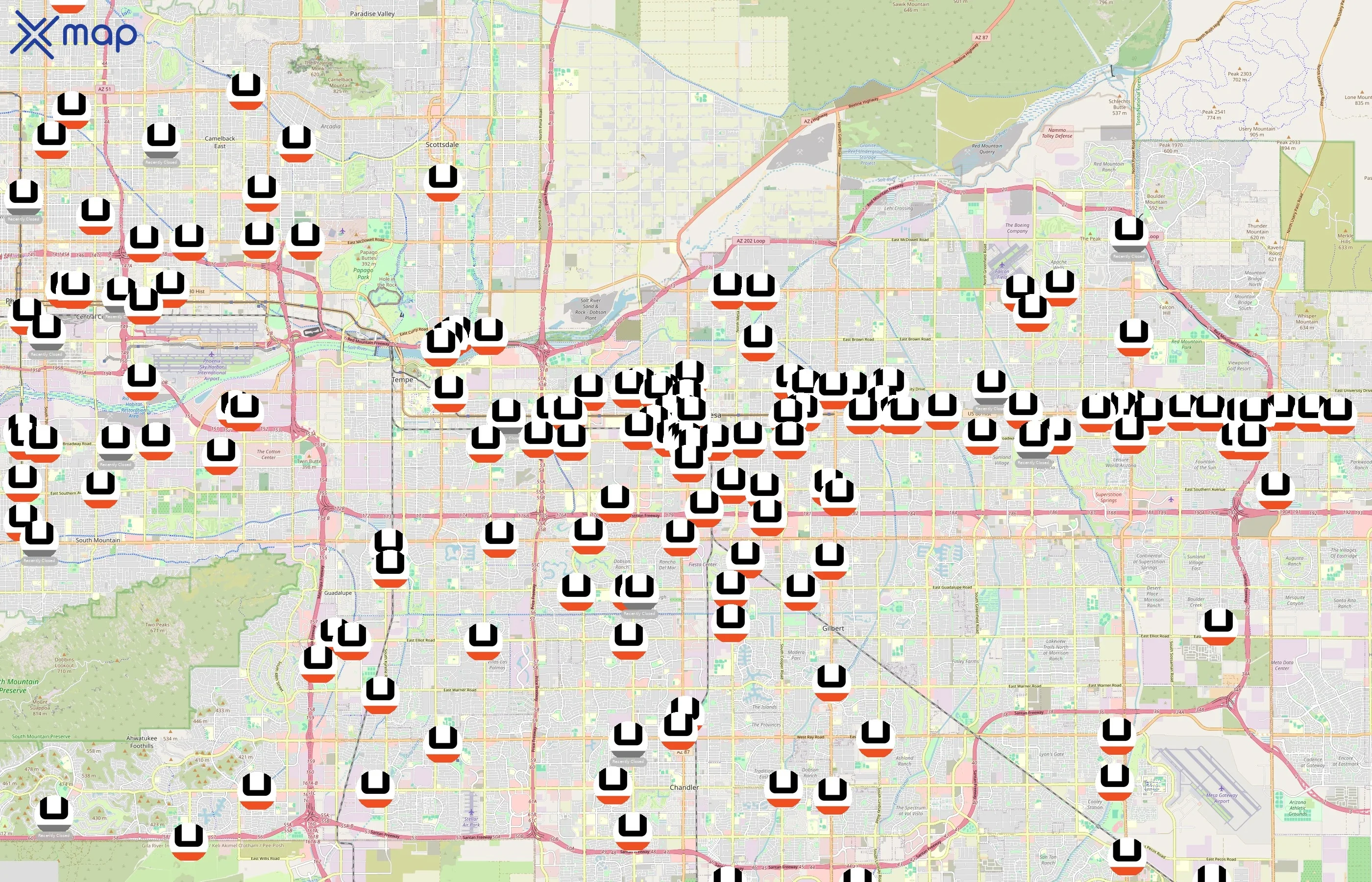 U-Haul area coverage