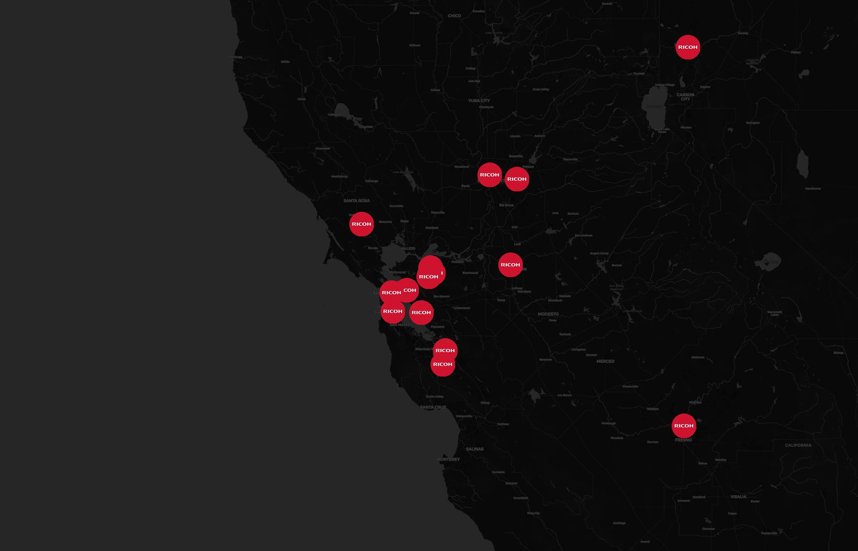Ricoh USA city distribution