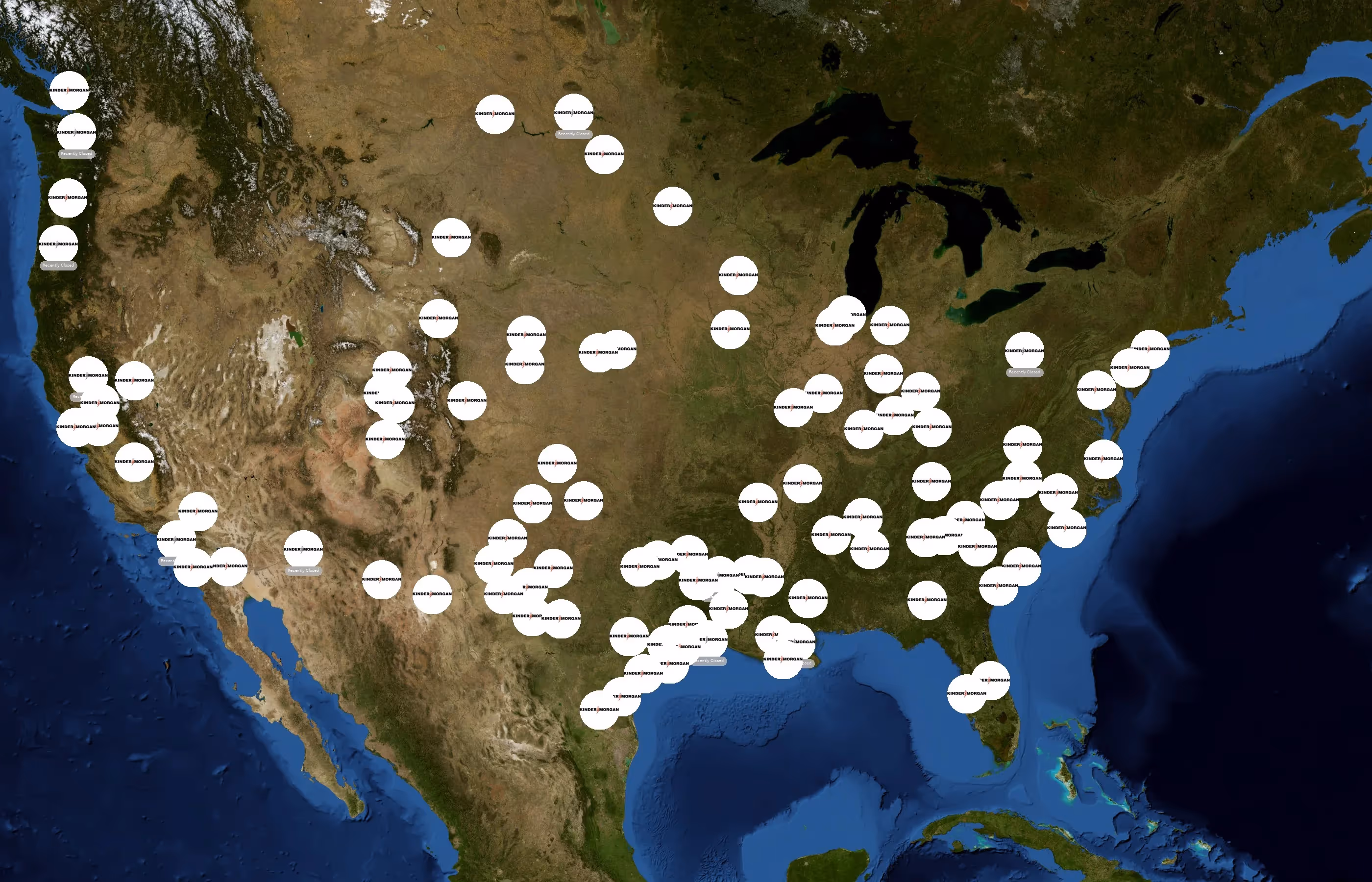 Kinder Morgan state distribution