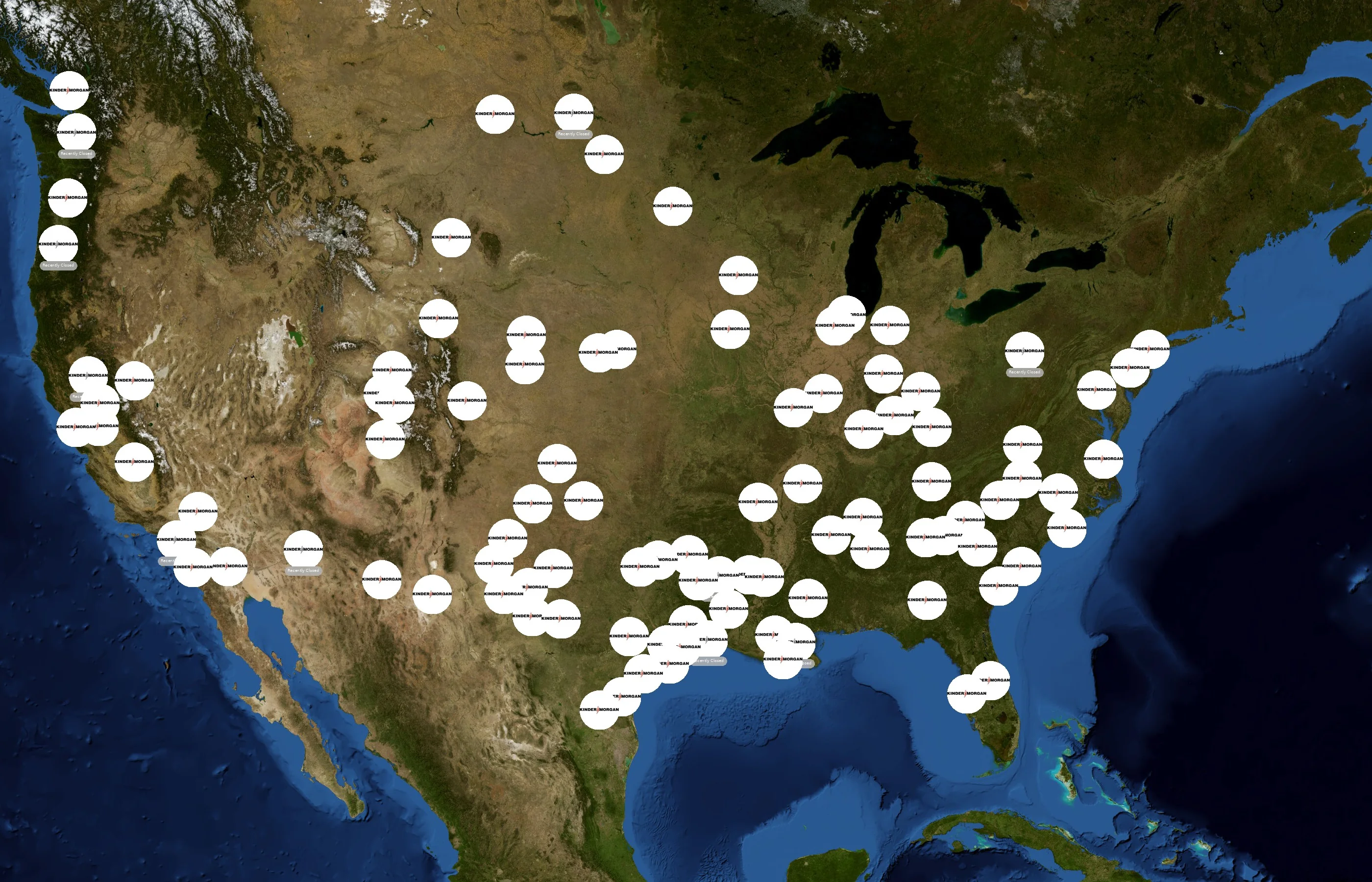 Kinder Morgan state distribution