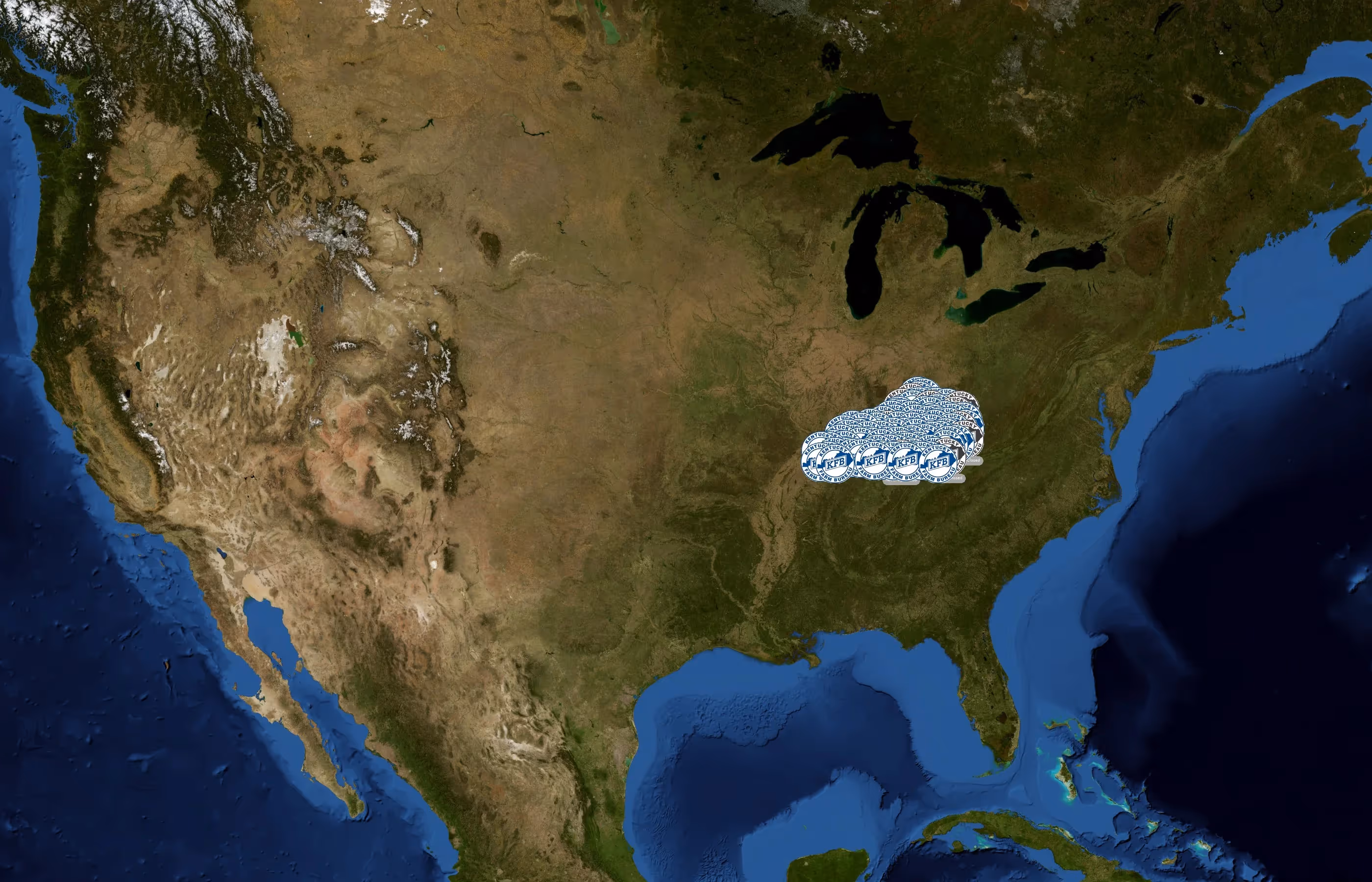 Kentucky Farm Bureau Insurance state distribution