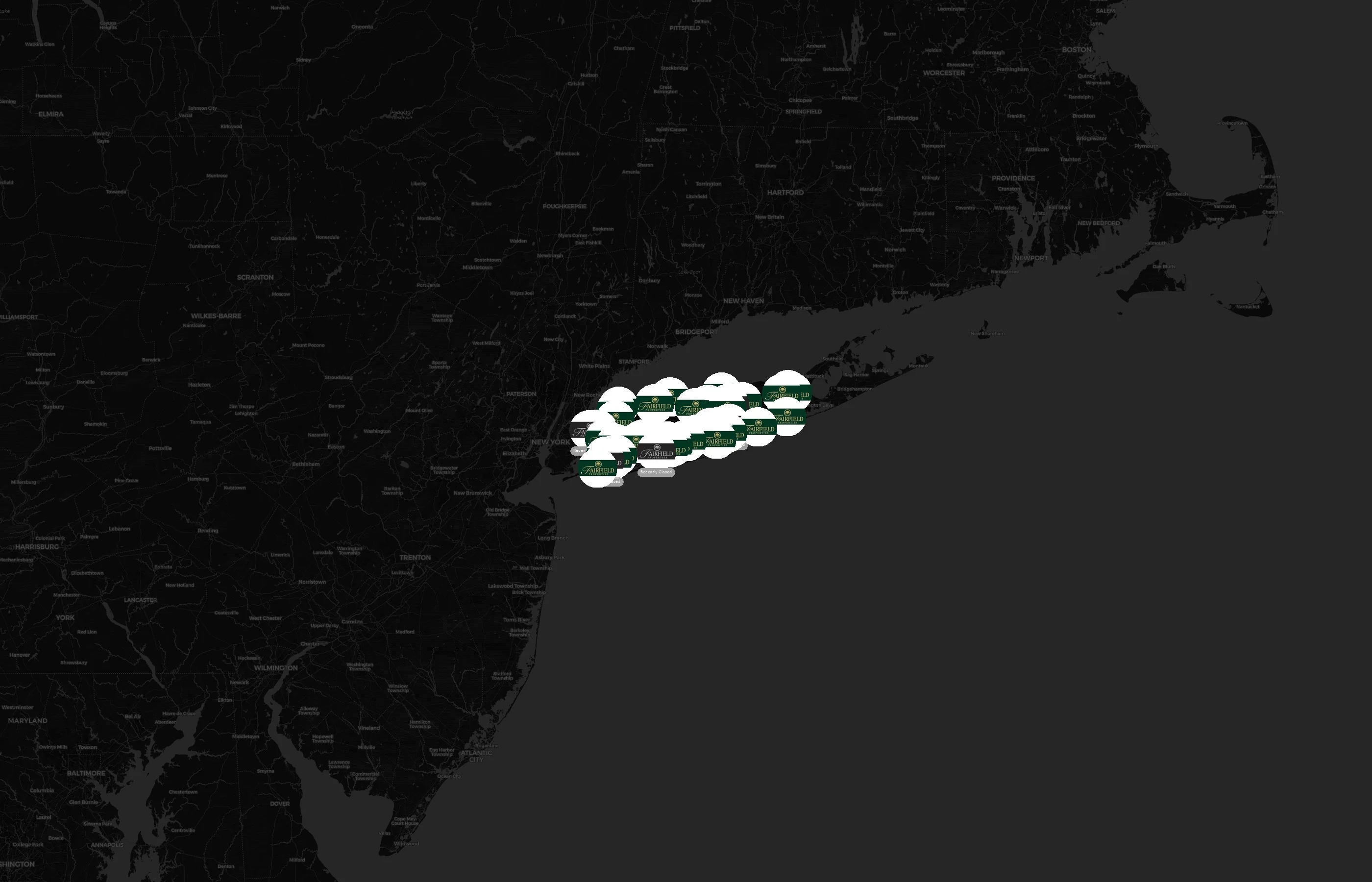 Fairfield Properties city distribution