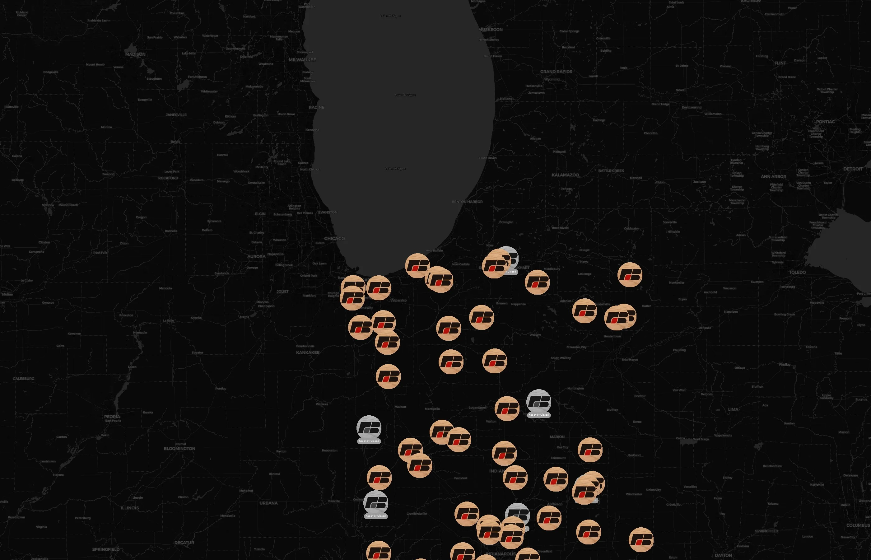 Indiana Farm Bureau Insurance city distribution