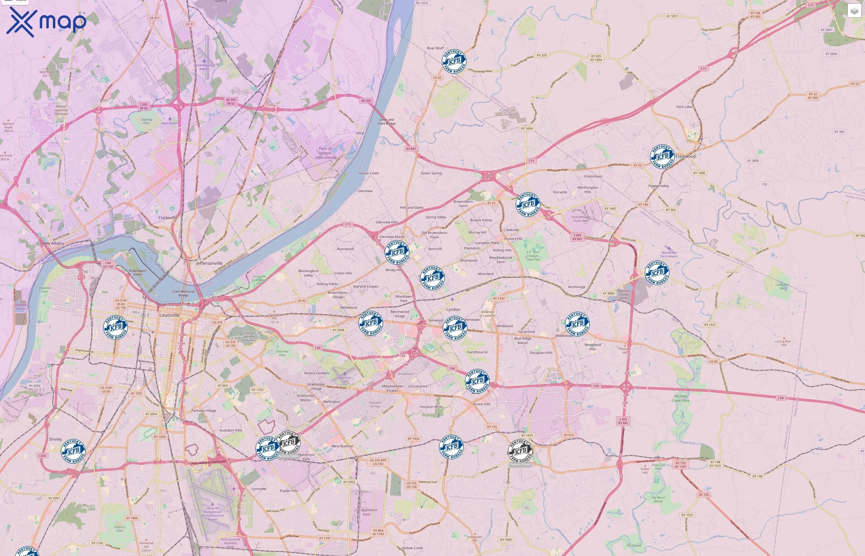 Kentucky Farm Bureau Insurance traffic data