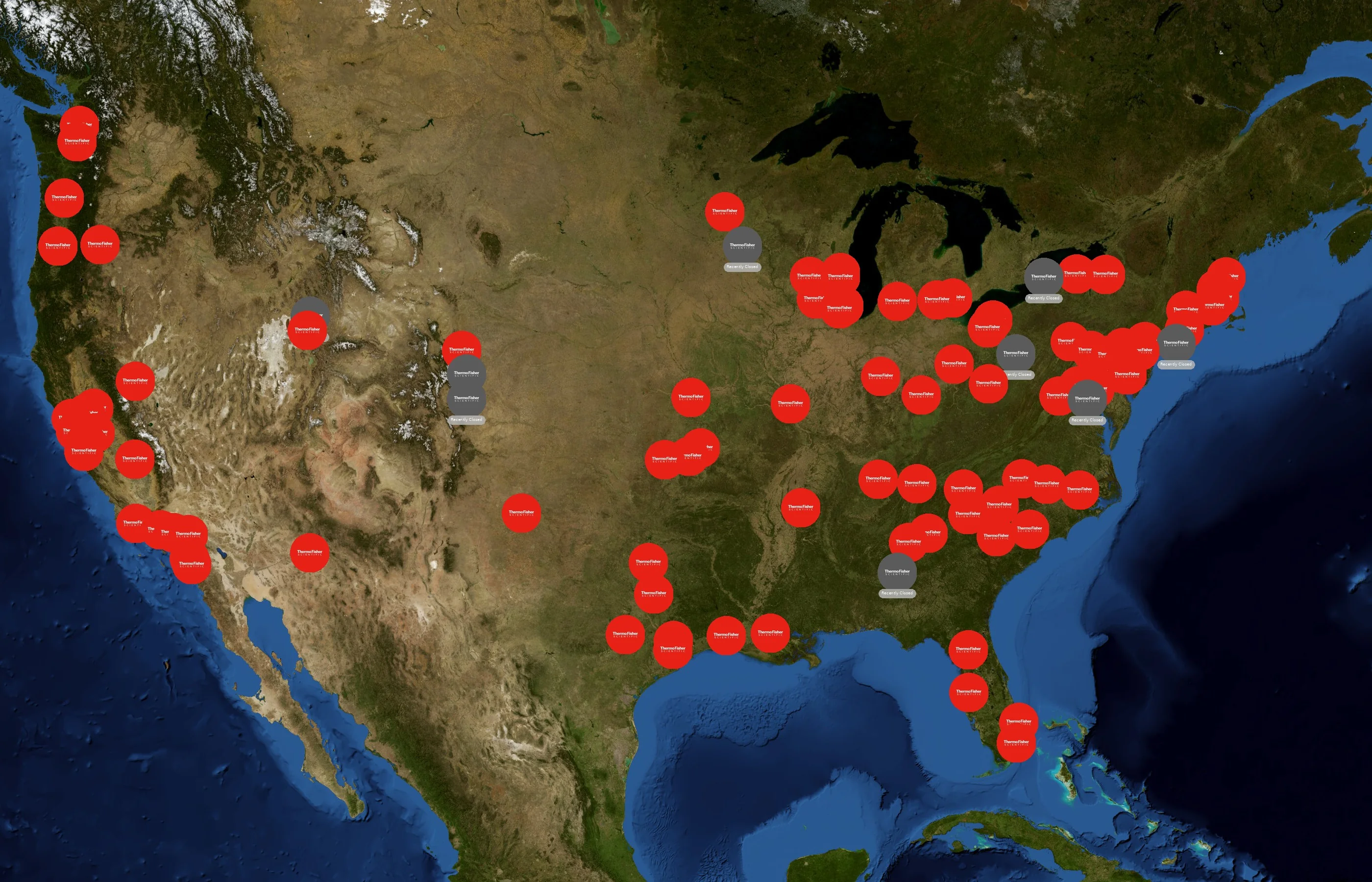 Thermo Fisher Scientific state distribution